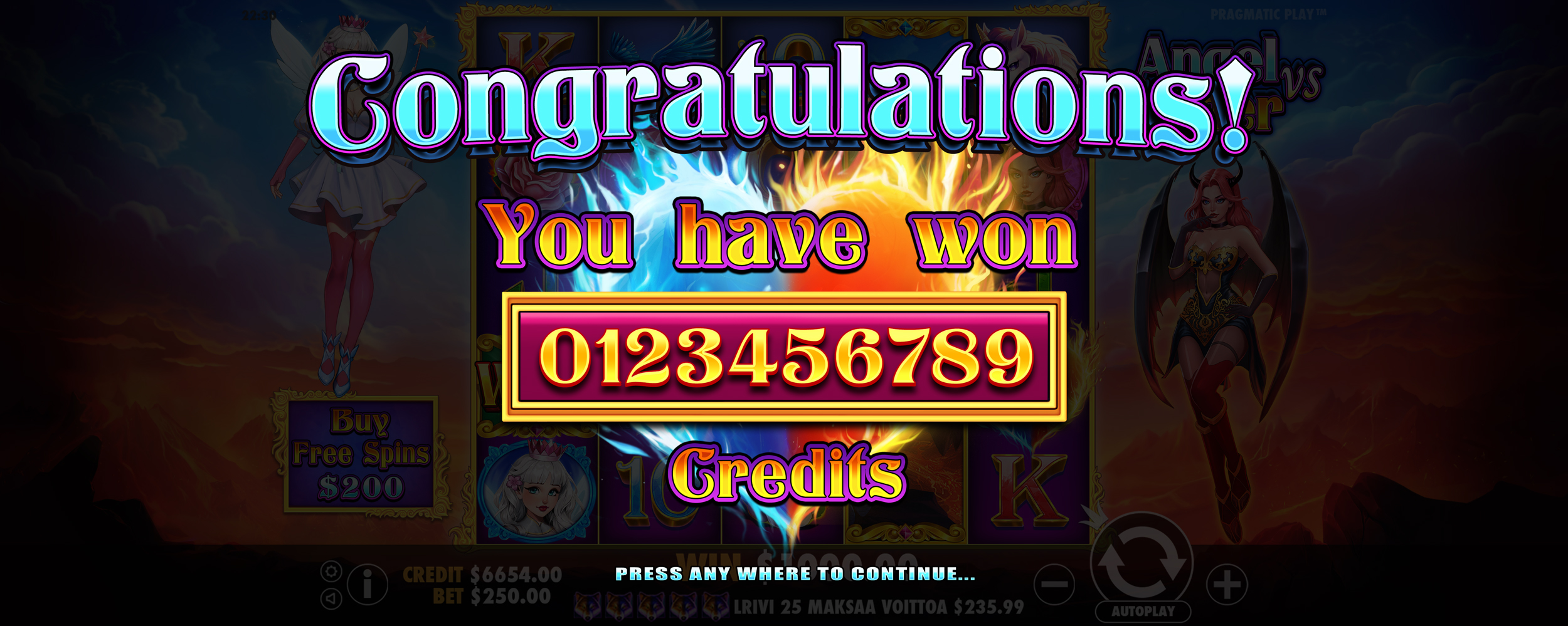 Angel vs Sinner - Big win 6