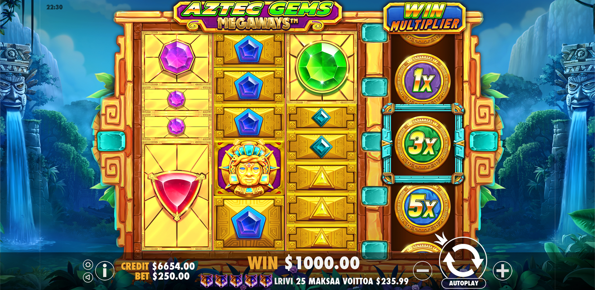 Aztec Gems Megaways - Base game 2