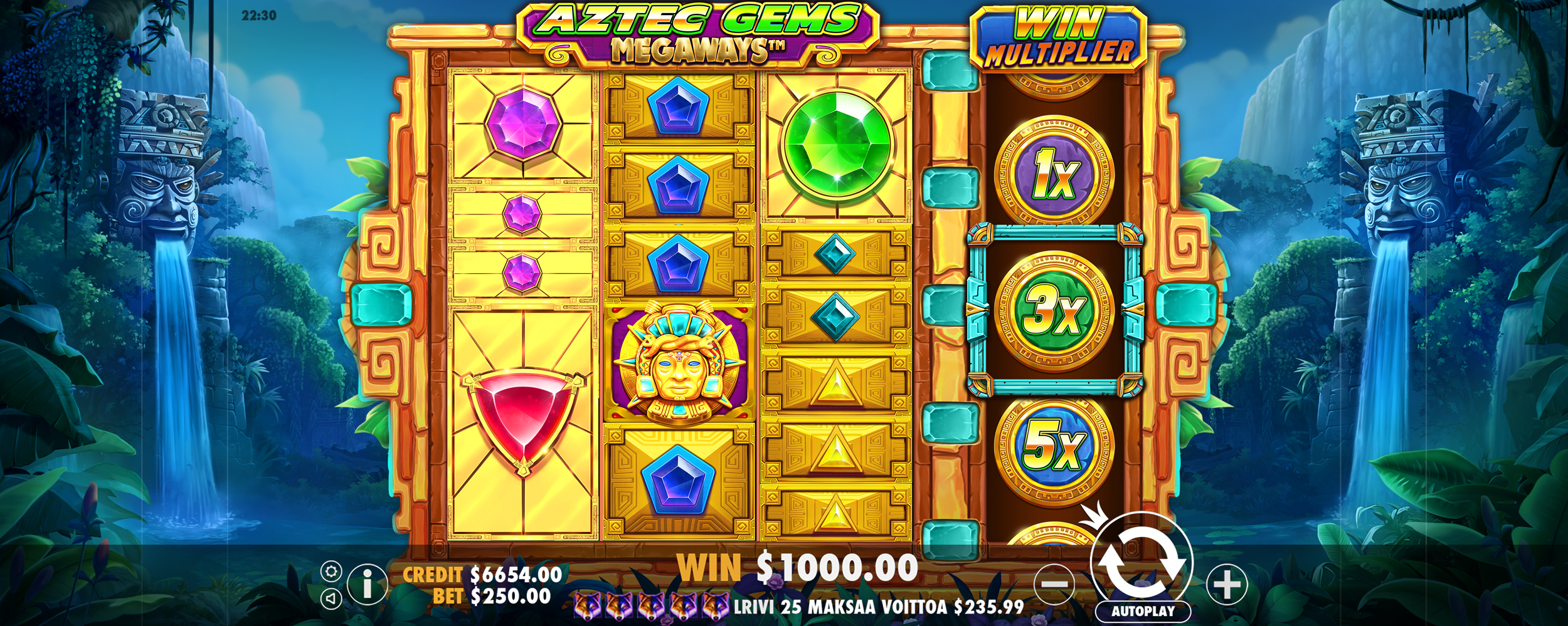 Aztec Gems Megaways - Base game 3