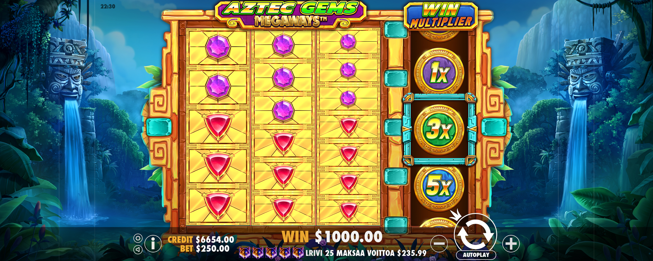 Aztec Gems Megaways - Base game 5