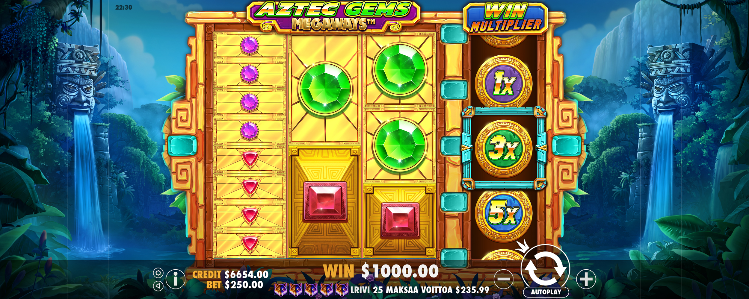 Aztec Gems Megaways - Base game 6