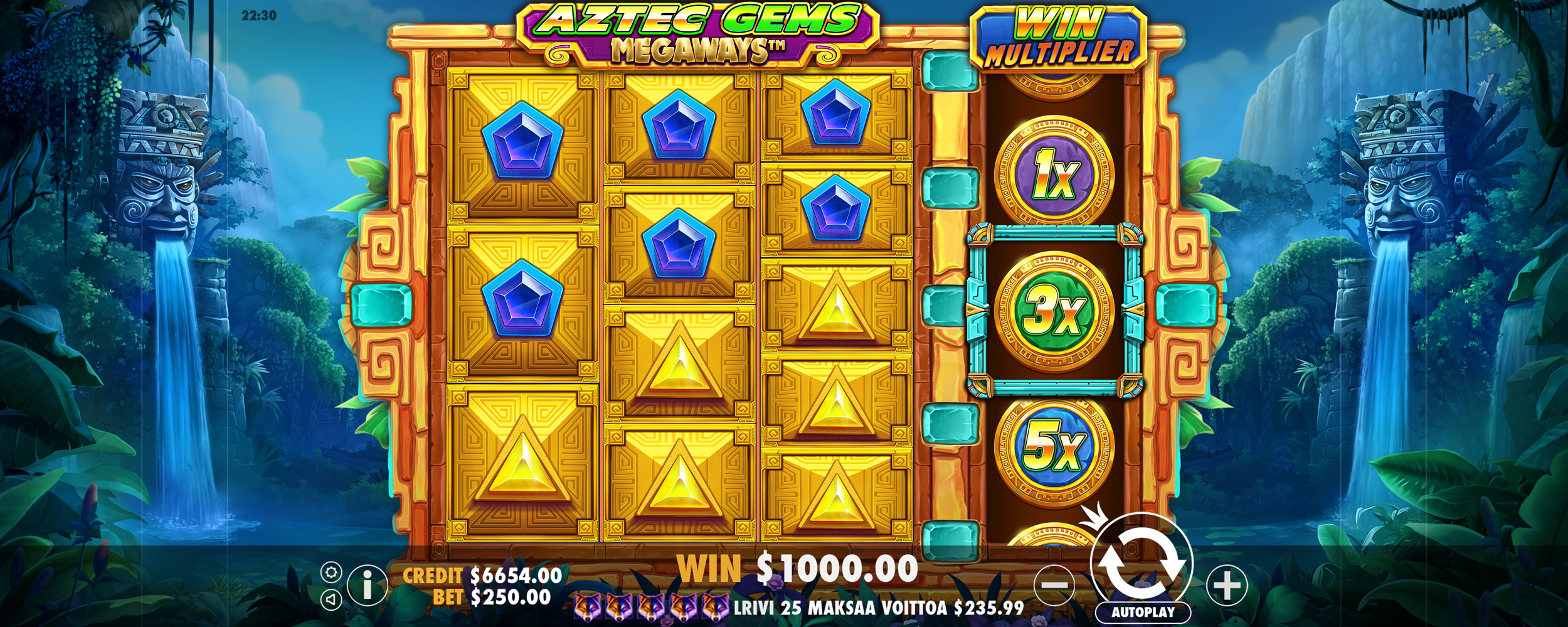 Aztec Gems Megaways - Base game 9