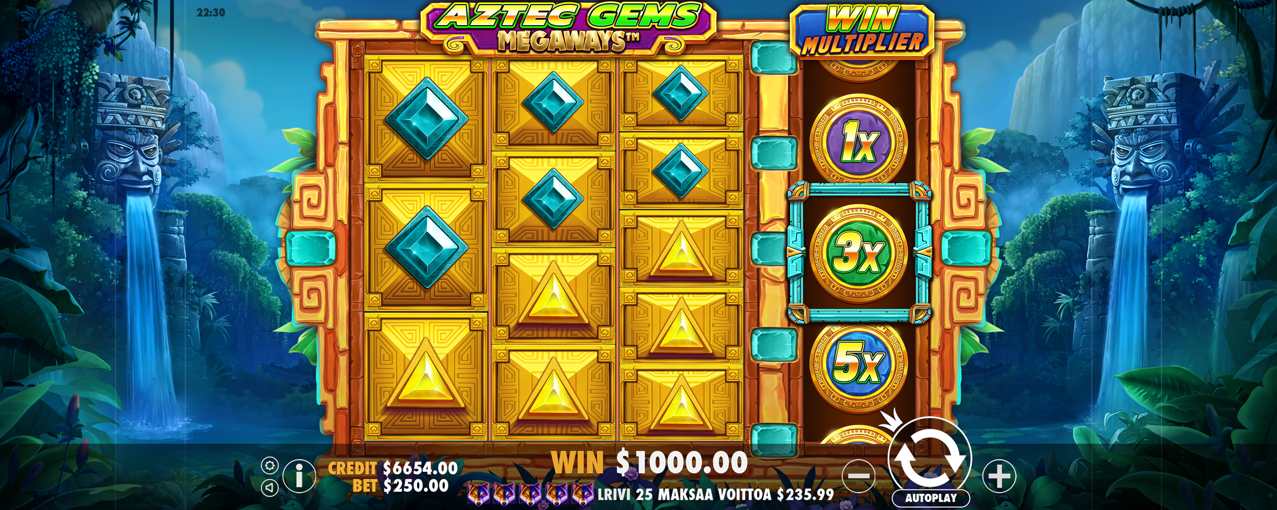 Aztec Gems Megaways - Base game 13