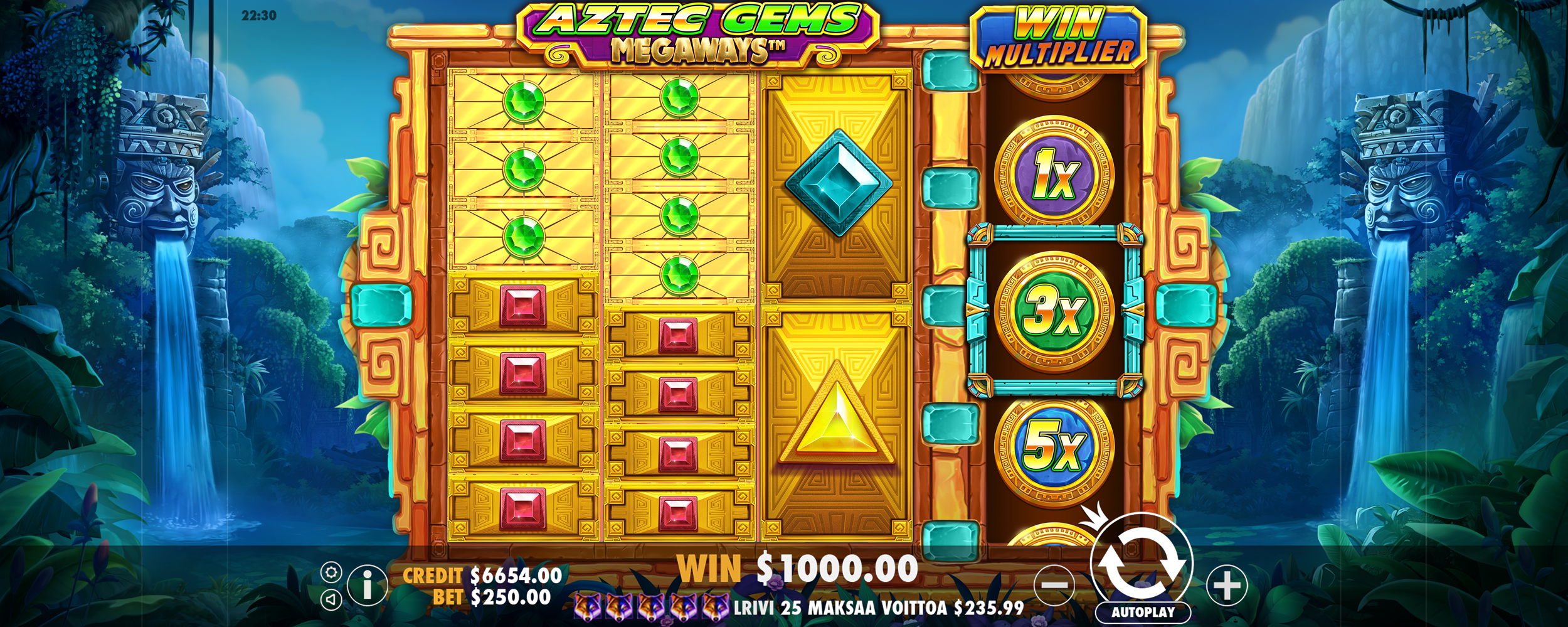 Aztec Gems Megaways - Base game 14