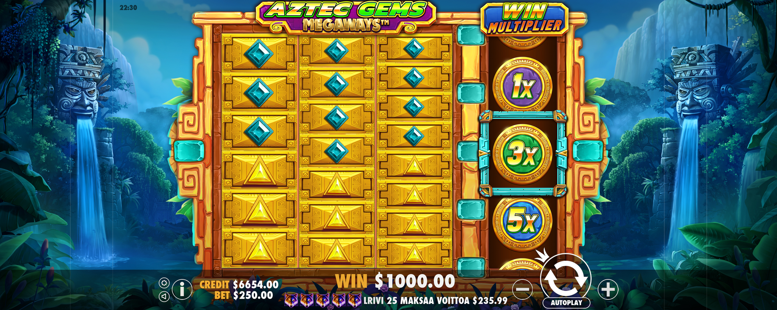 Aztec Gems Megaways - Base game 15