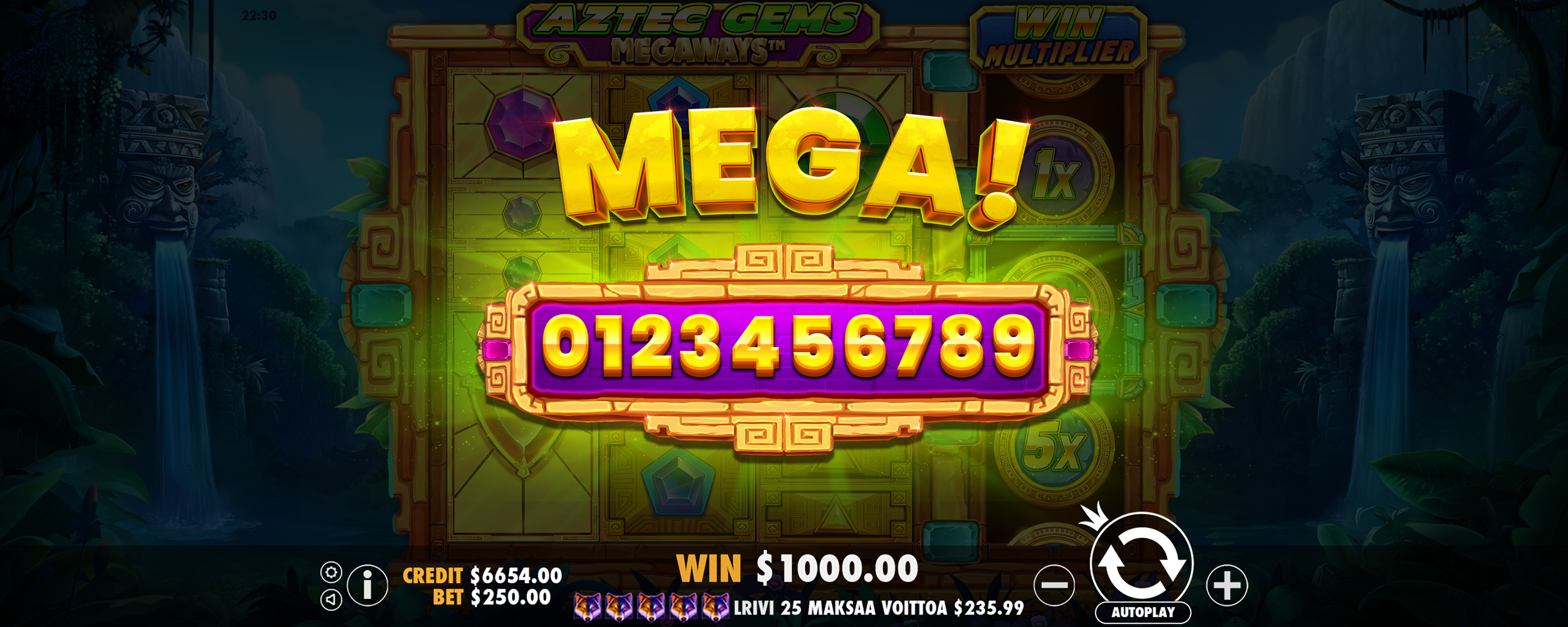 Aztec Gems Megaways - Big win 2