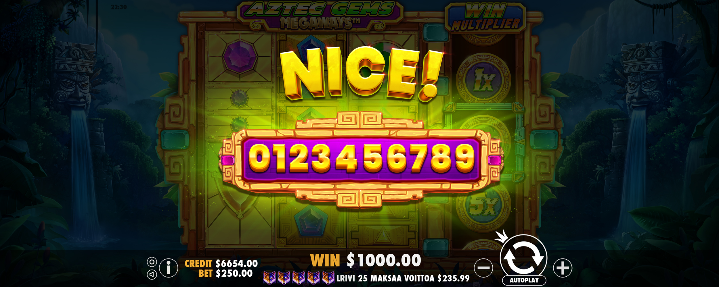 Aztec Gems Megaways - Big win 4