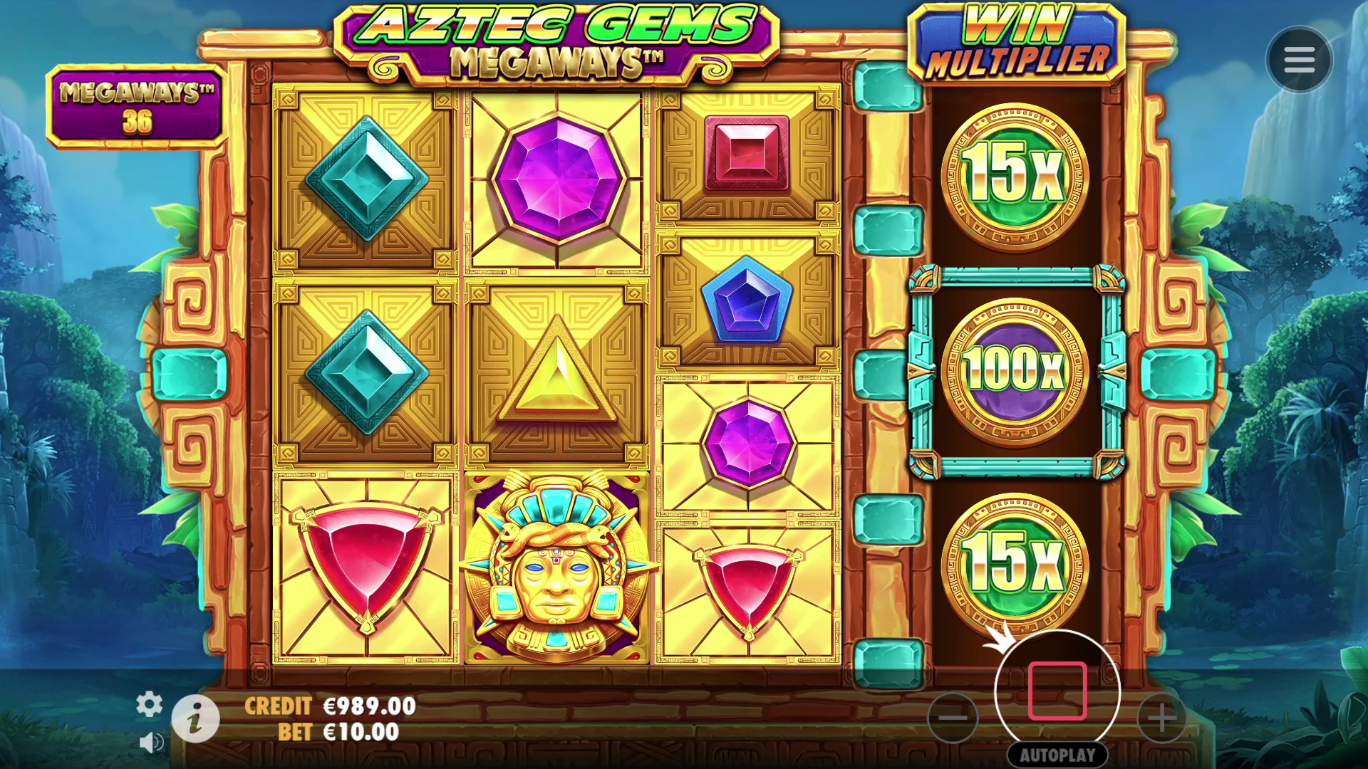 Aztec Gems Megaways - Base game 18