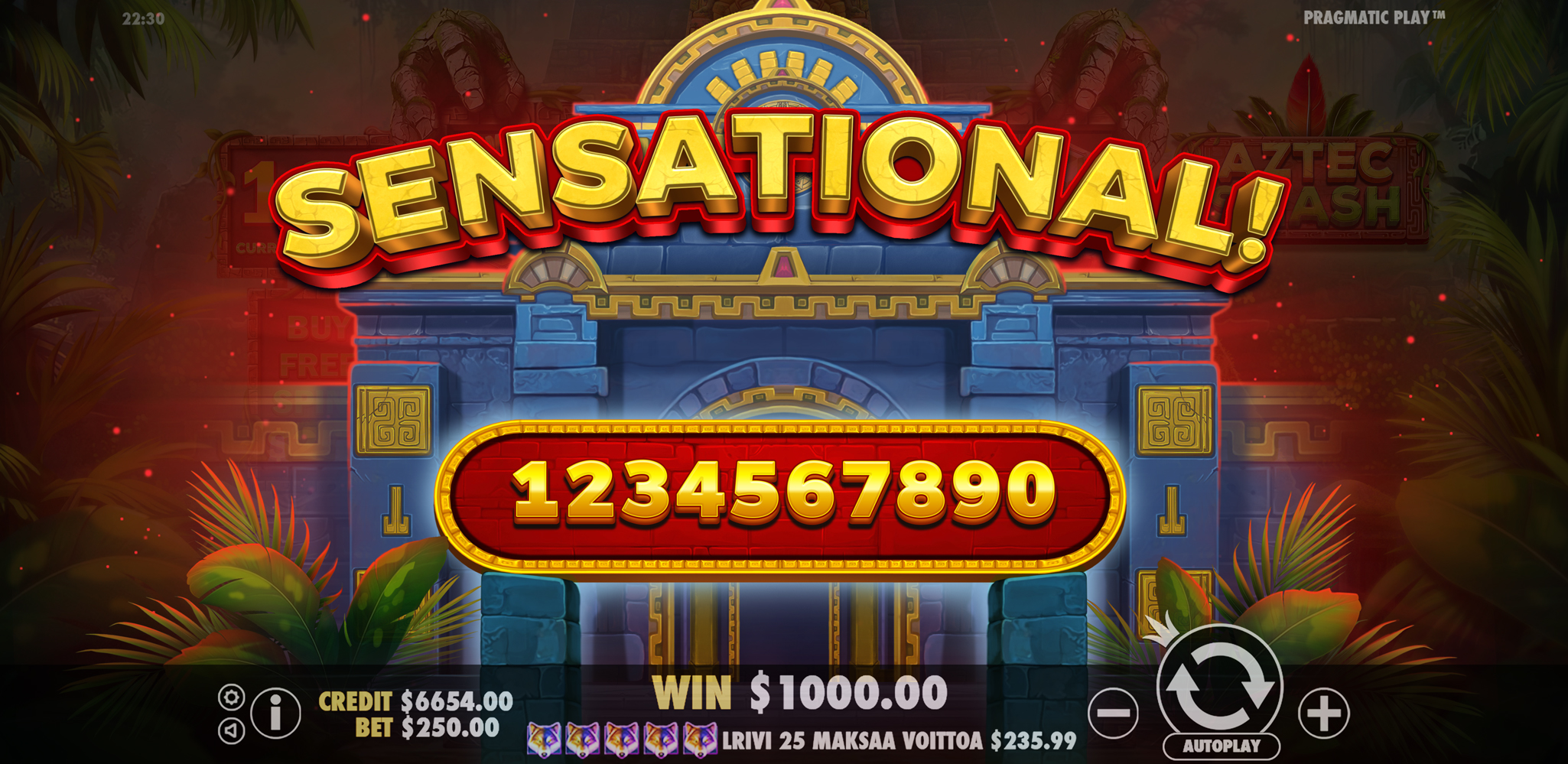 Aztec Smash - Big win 6