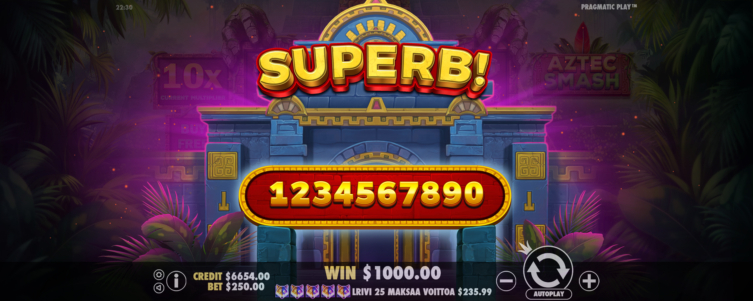 Aztec Smash - Big win 9