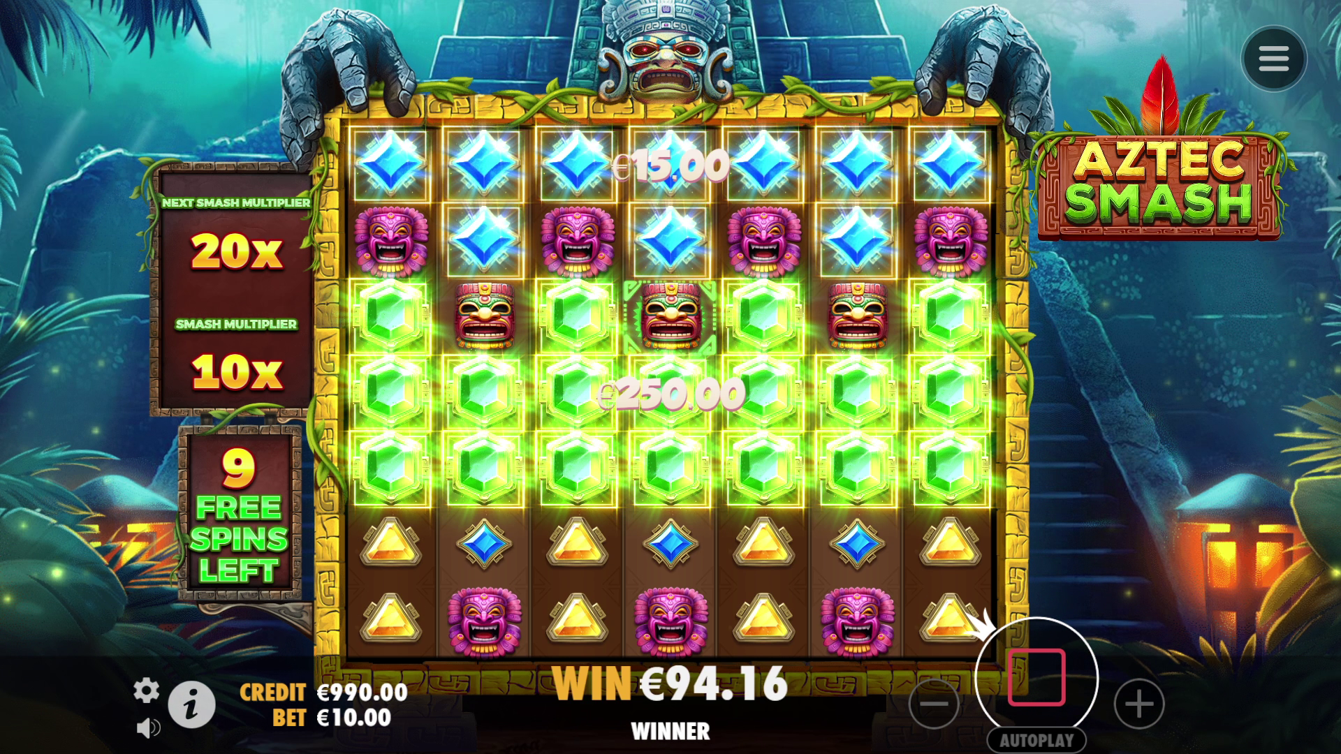Aztec Smash - Free spins 6