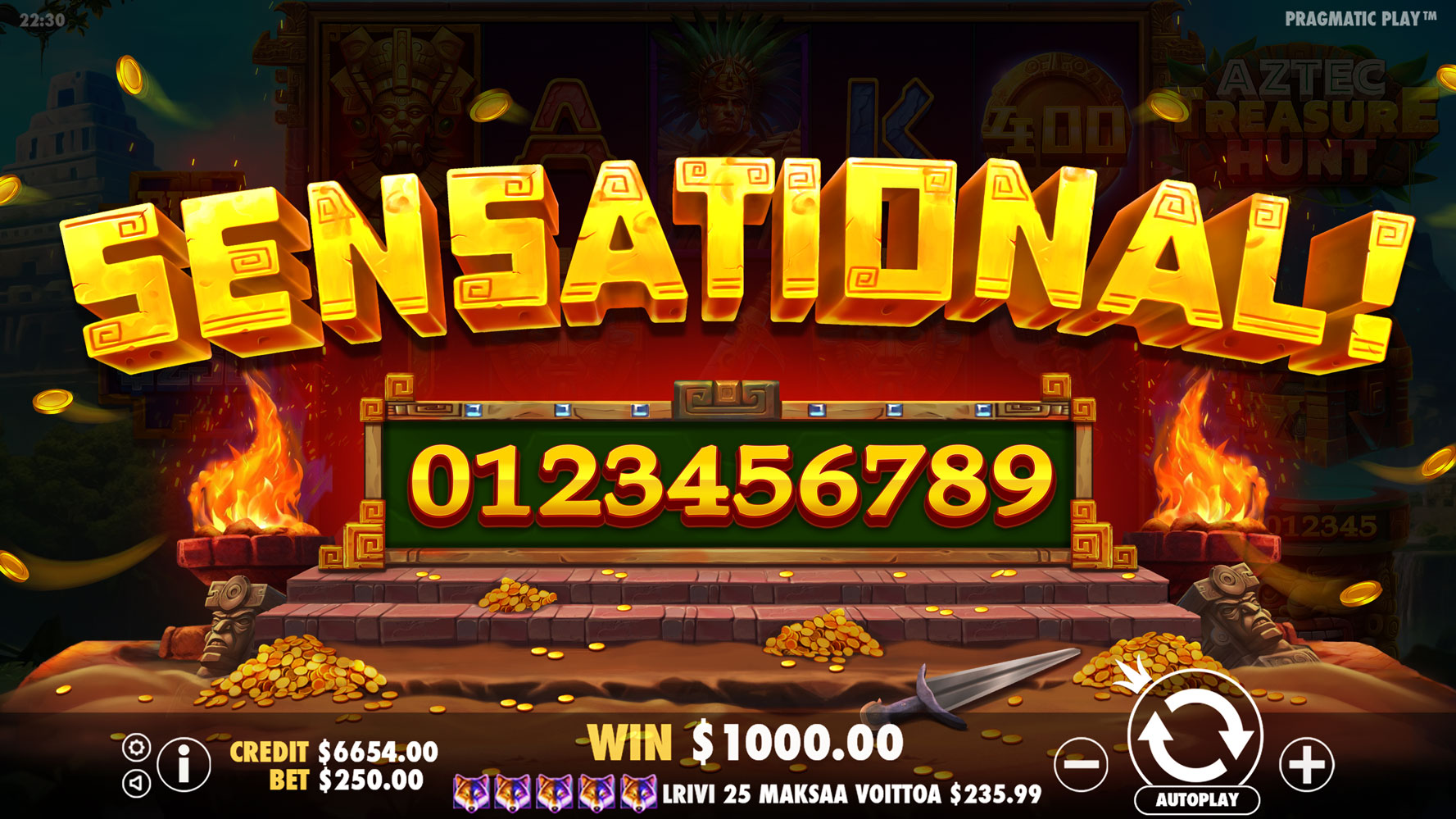 Aztec Treasure Hunt - Big win 1