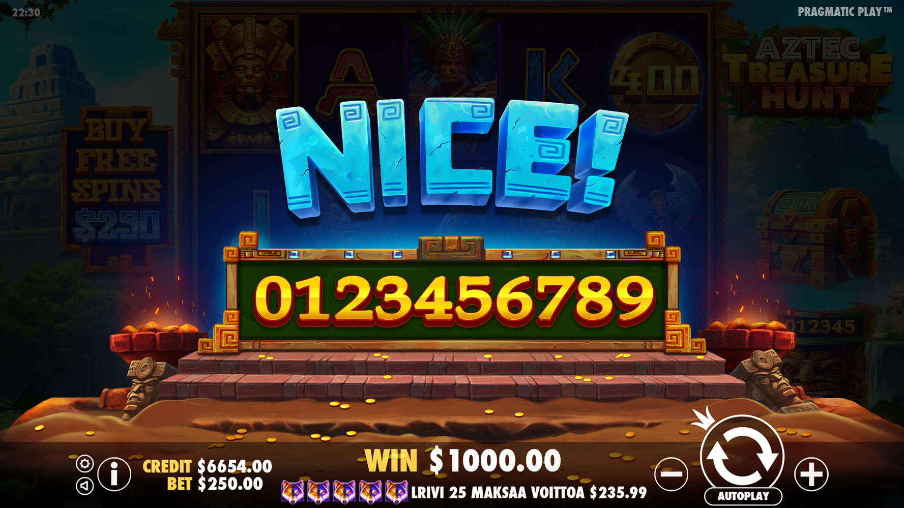 Aztec Treasure Hunt - Big win 4