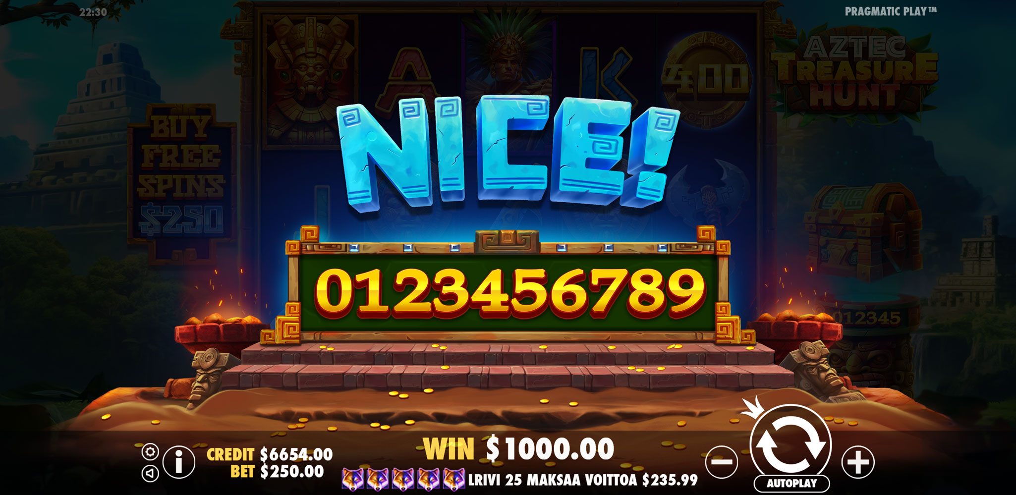Aztec Treasure Hunt - Big win 6