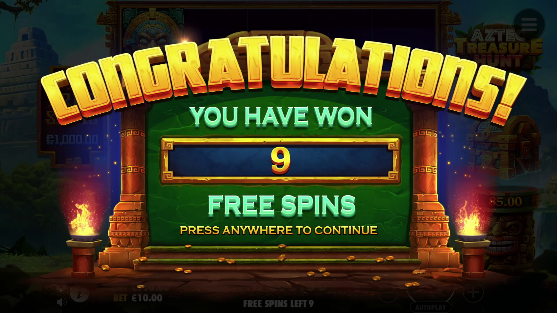Aztec Treasure Hunt - Free spins 5