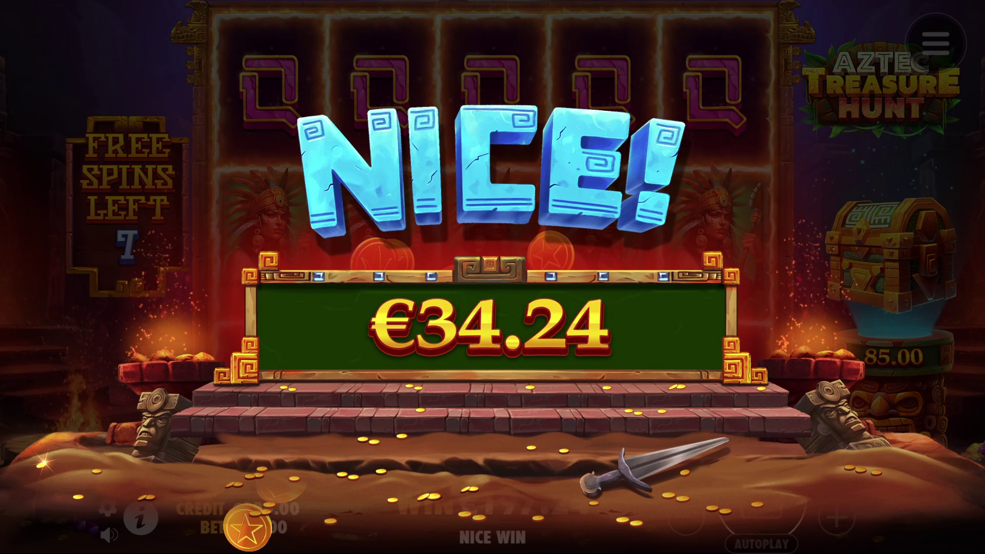 Aztec Treasure Hunt - Big win 8
