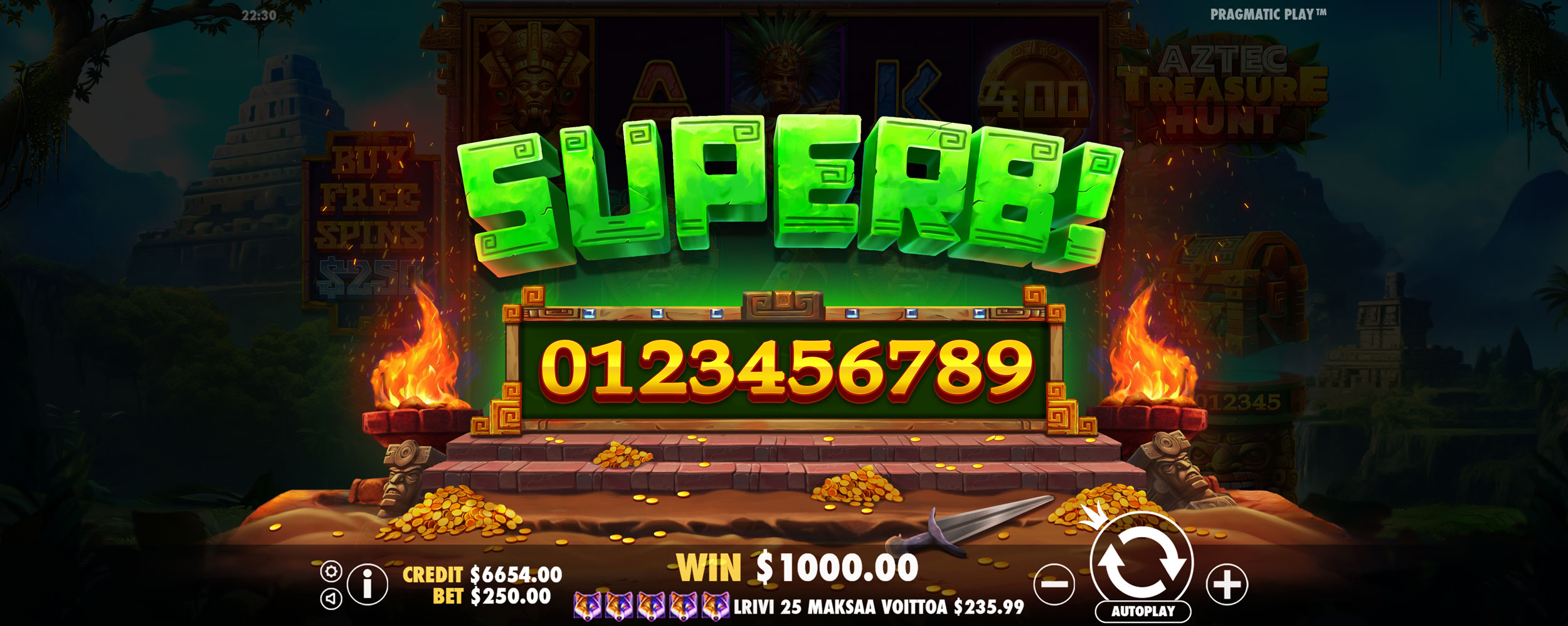 Aztec Treasure Hunt - Big win 10