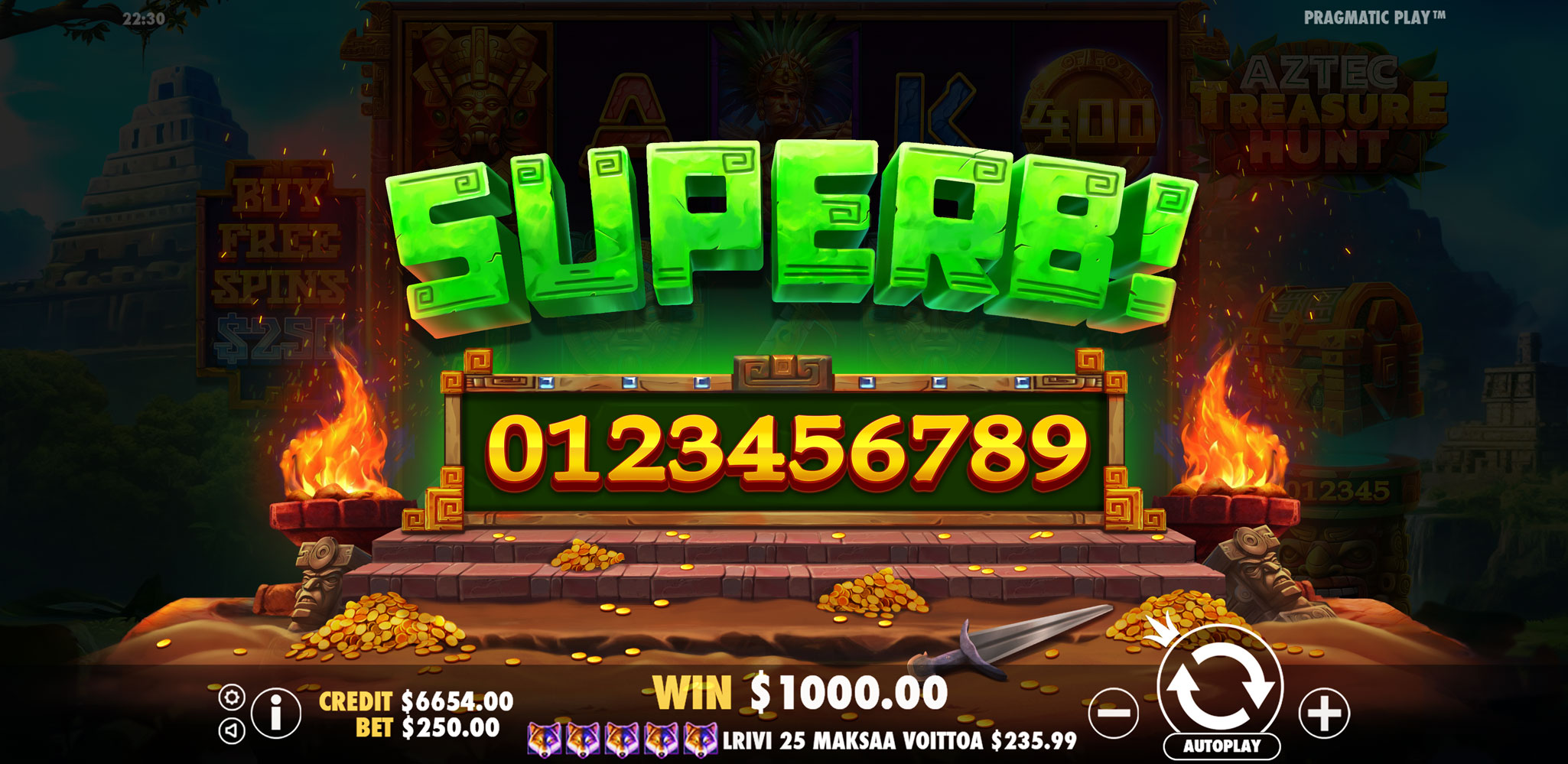 Aztec Treasure Hunt - Big win 14