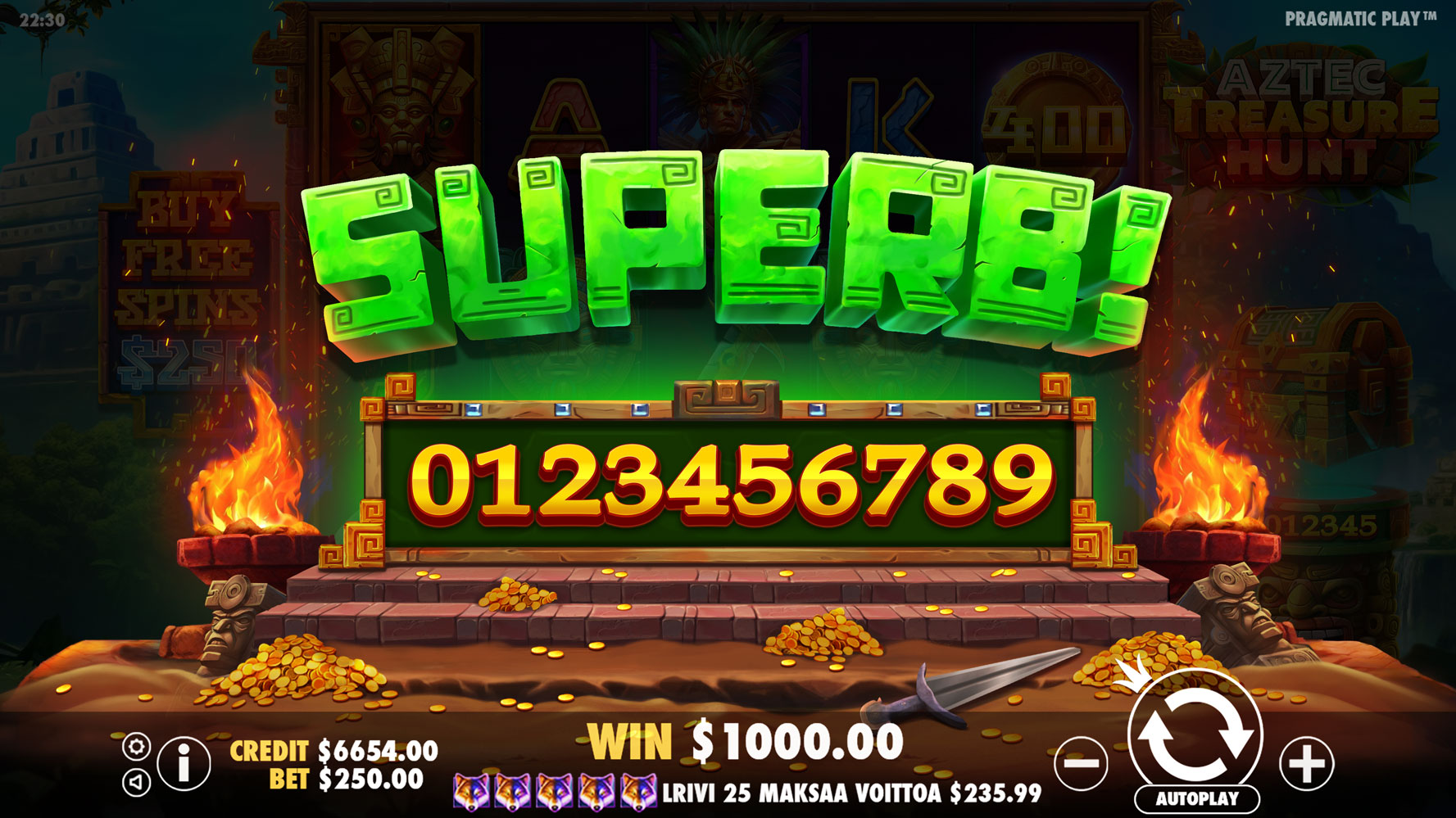 Aztec Treasure Hunt - Big win 16