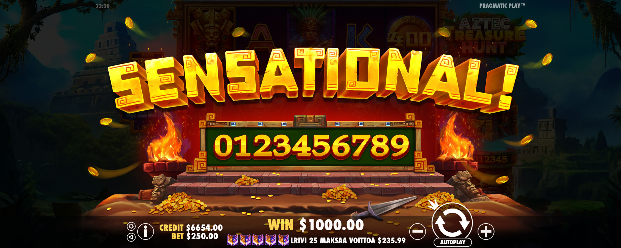 Aztec Treasure Hunt - Big win 18