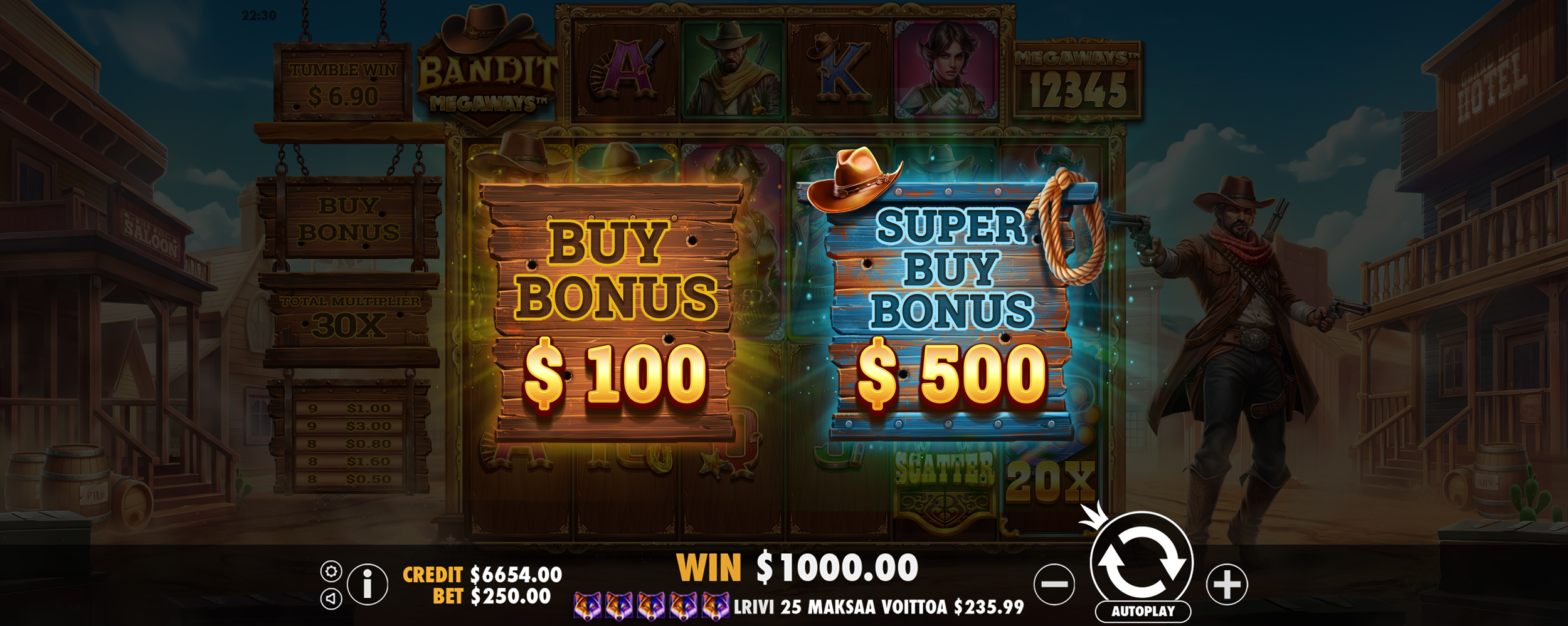 Bandit Megaways - Free spins 2