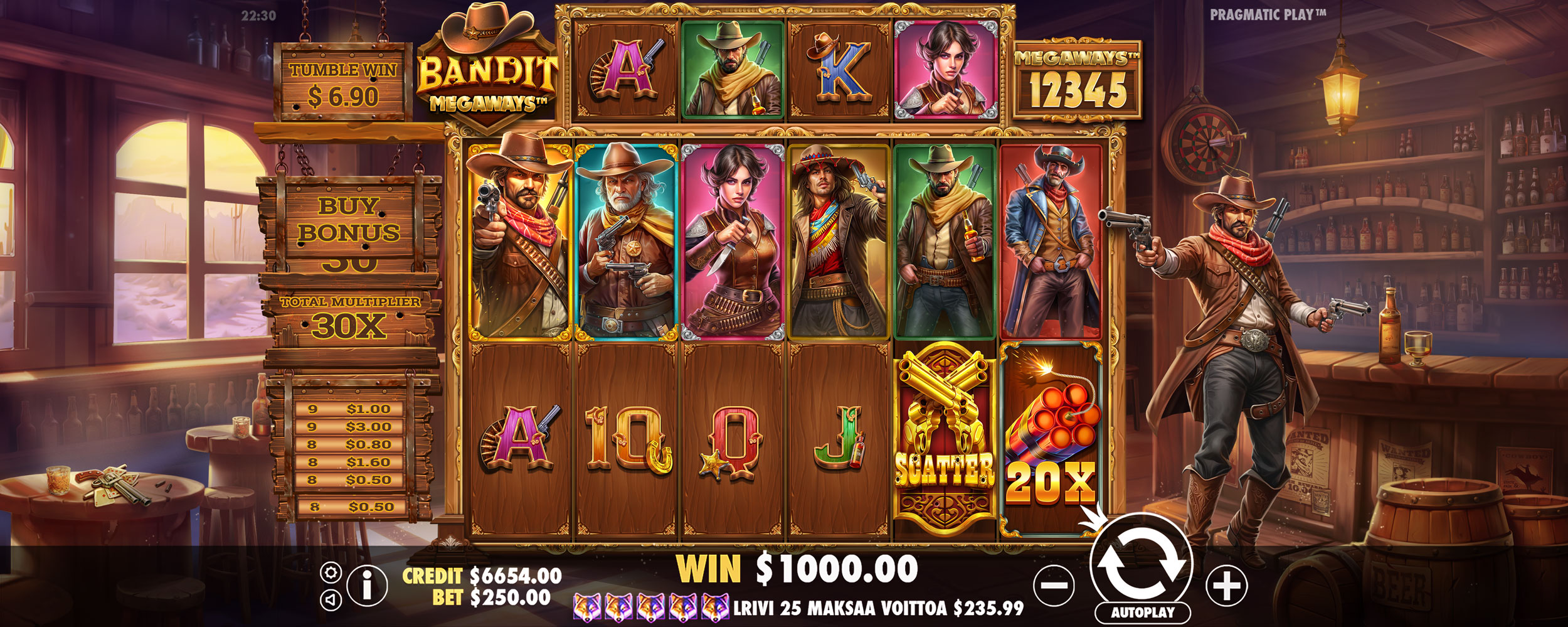 Bandit Megaways - Free spins 4