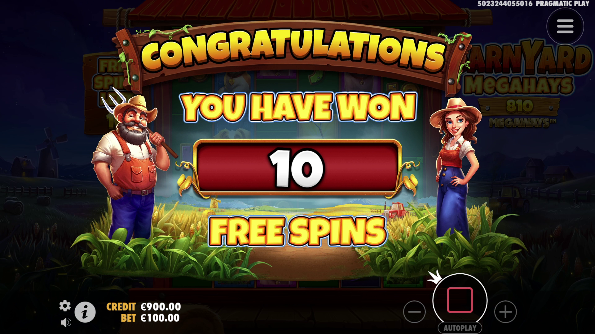 Barnyard Megahays Megaways - Free spins 1