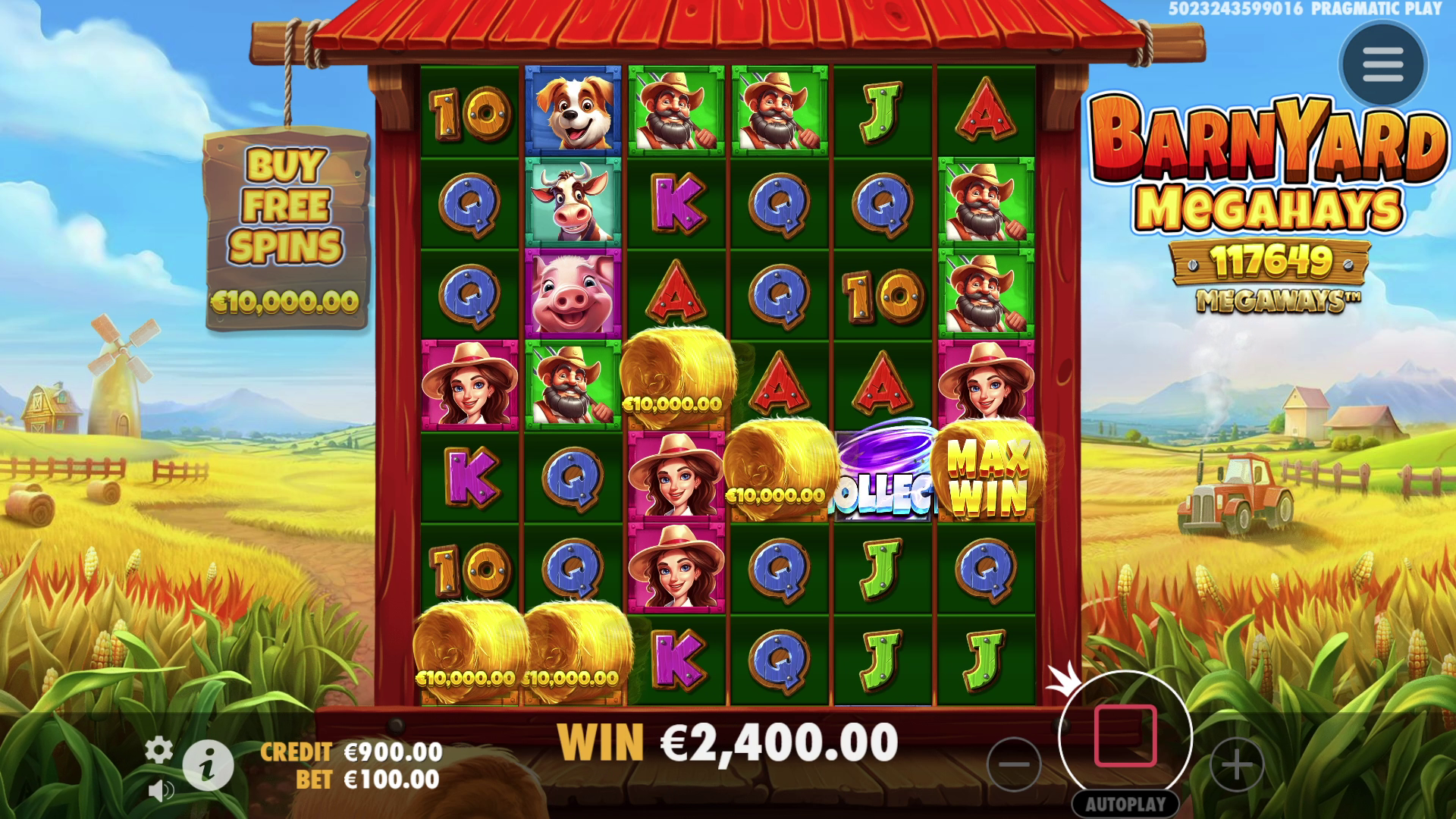Barnyard Megahays Megaways - Big win 3