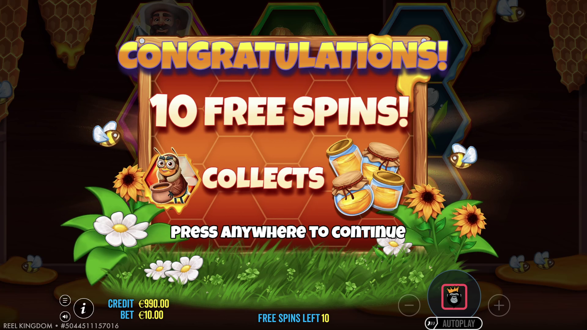 Bee Keeper - Free spins 1