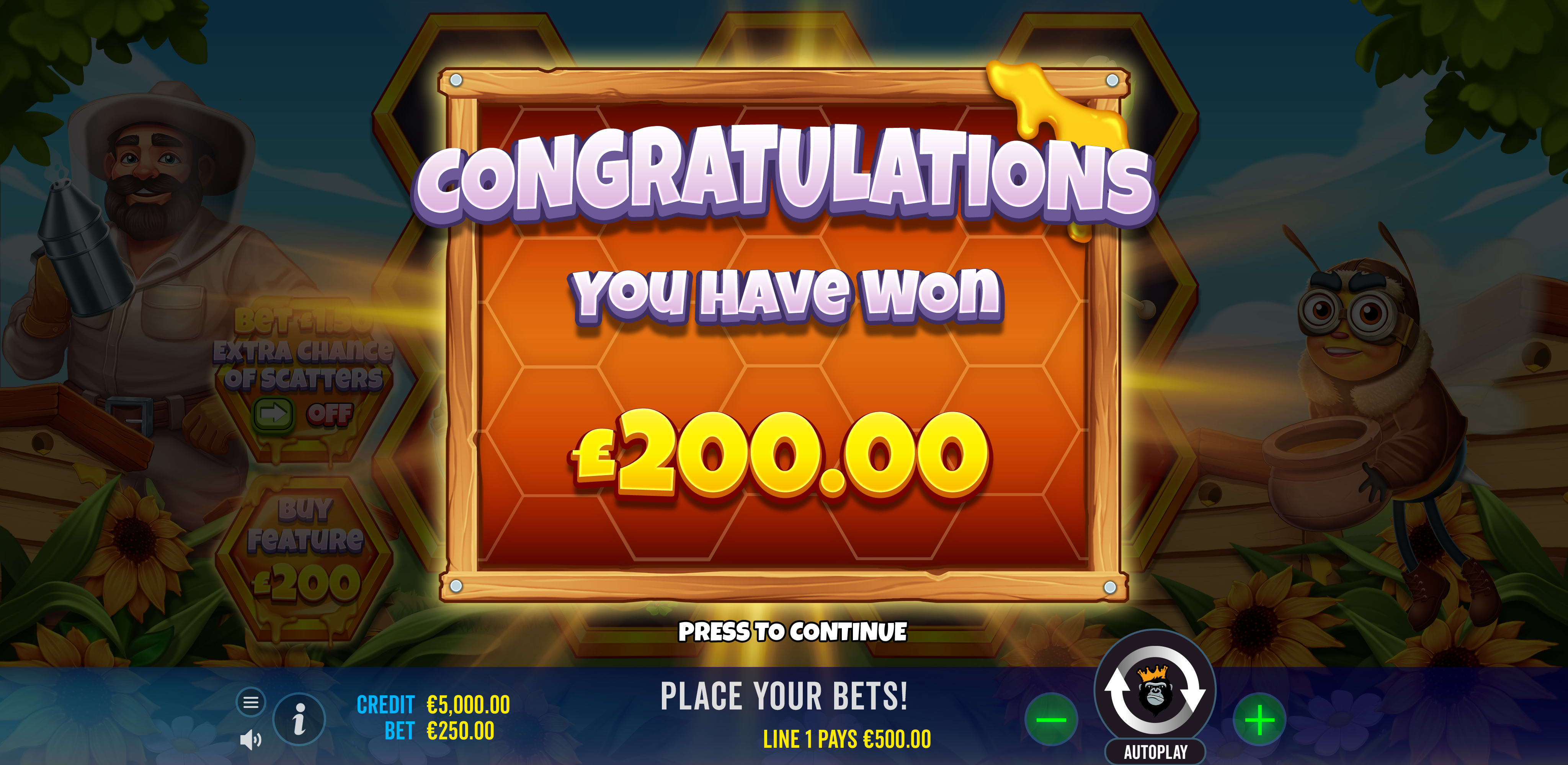 Bee Keeper - Big win 3
