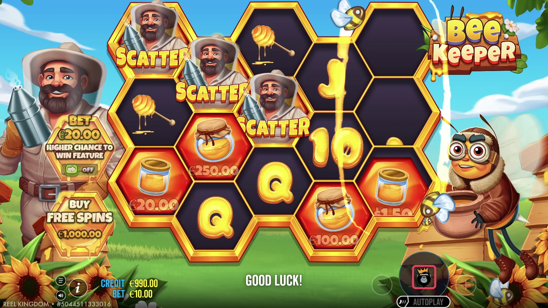 Bee Keeper - Free spins 7