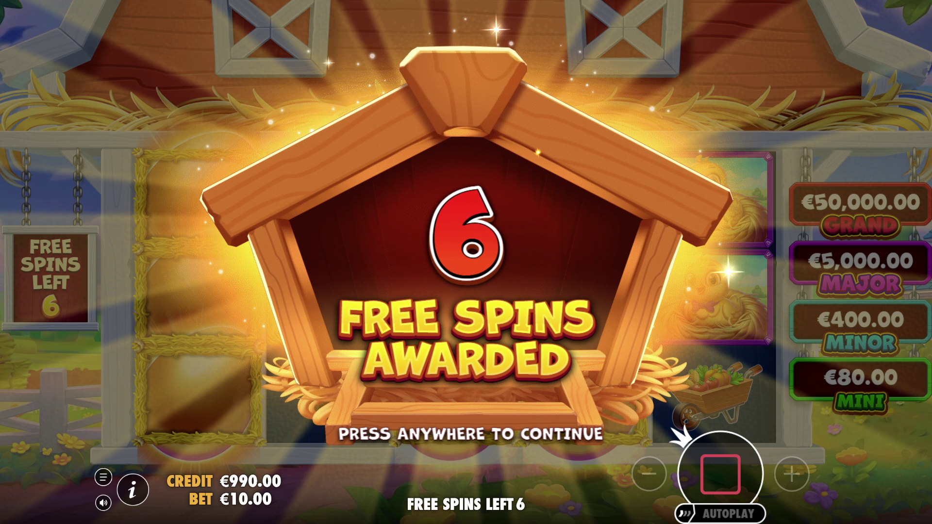 Better Barn House Bonanza - Free spins 2