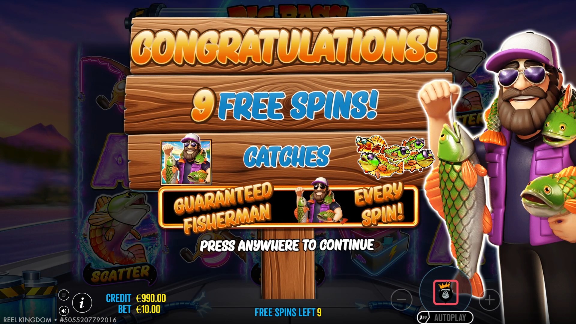 Big Bass Blast - Free spins 2