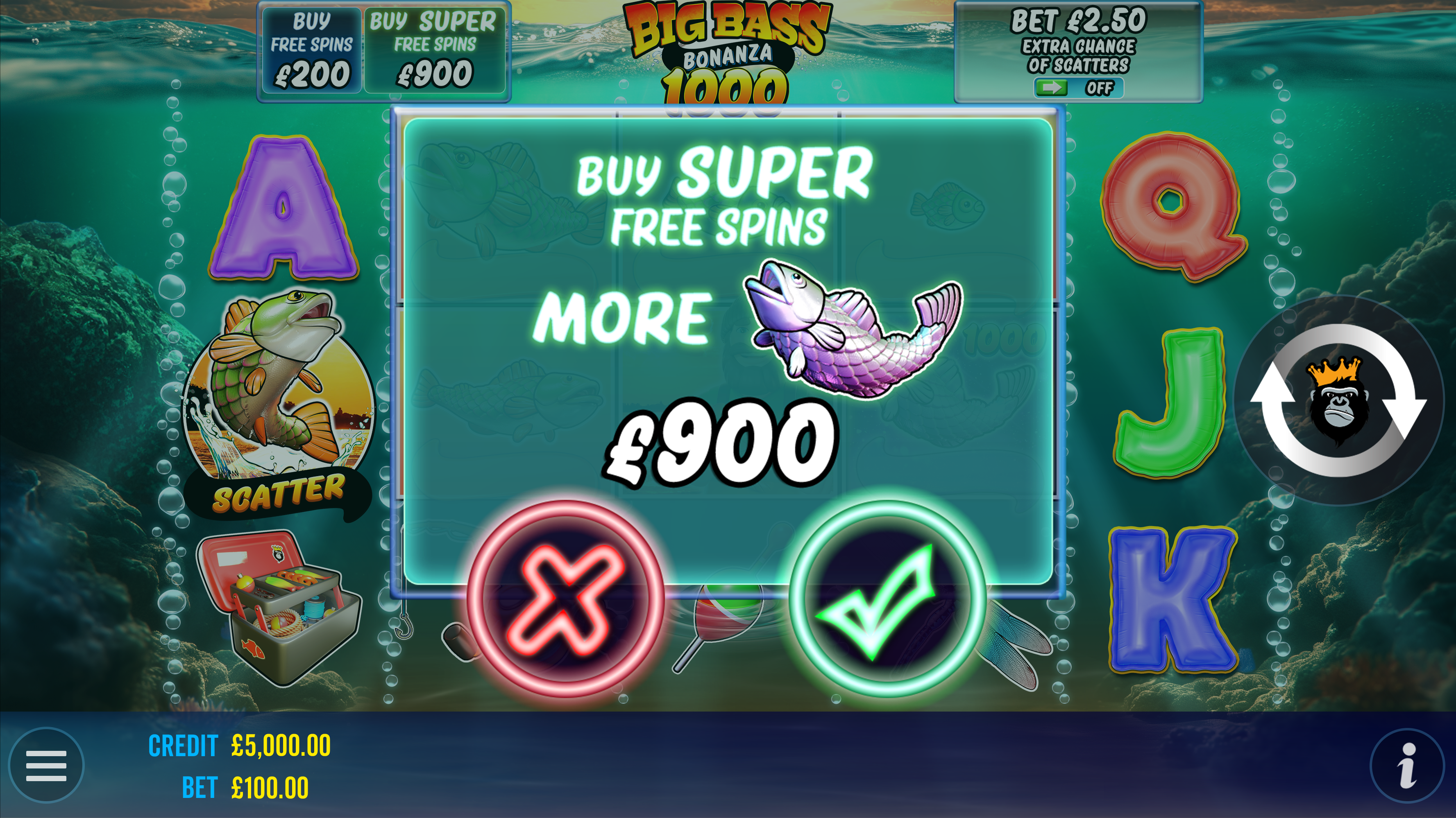 Big Bass Bonanza 1000 - Buy bonus