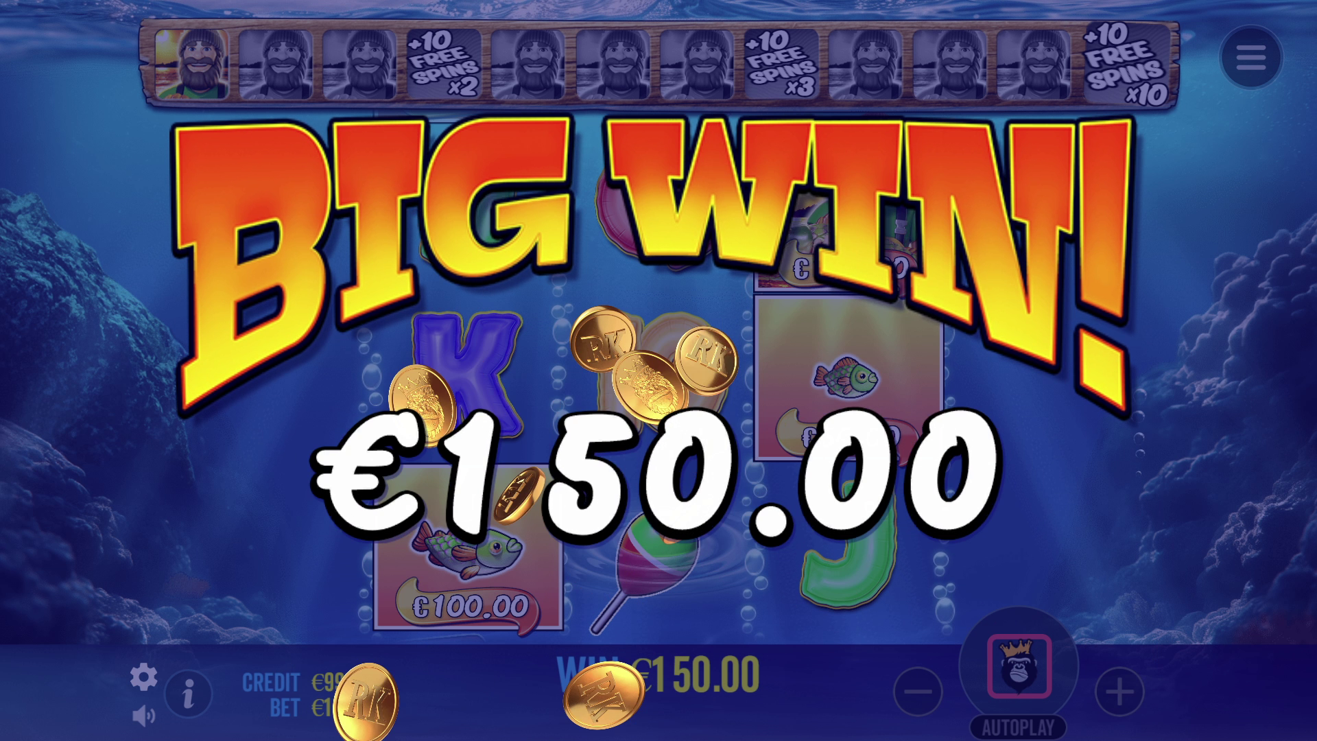 Big Bass Bonanza 3 Reeler - Big win 1
