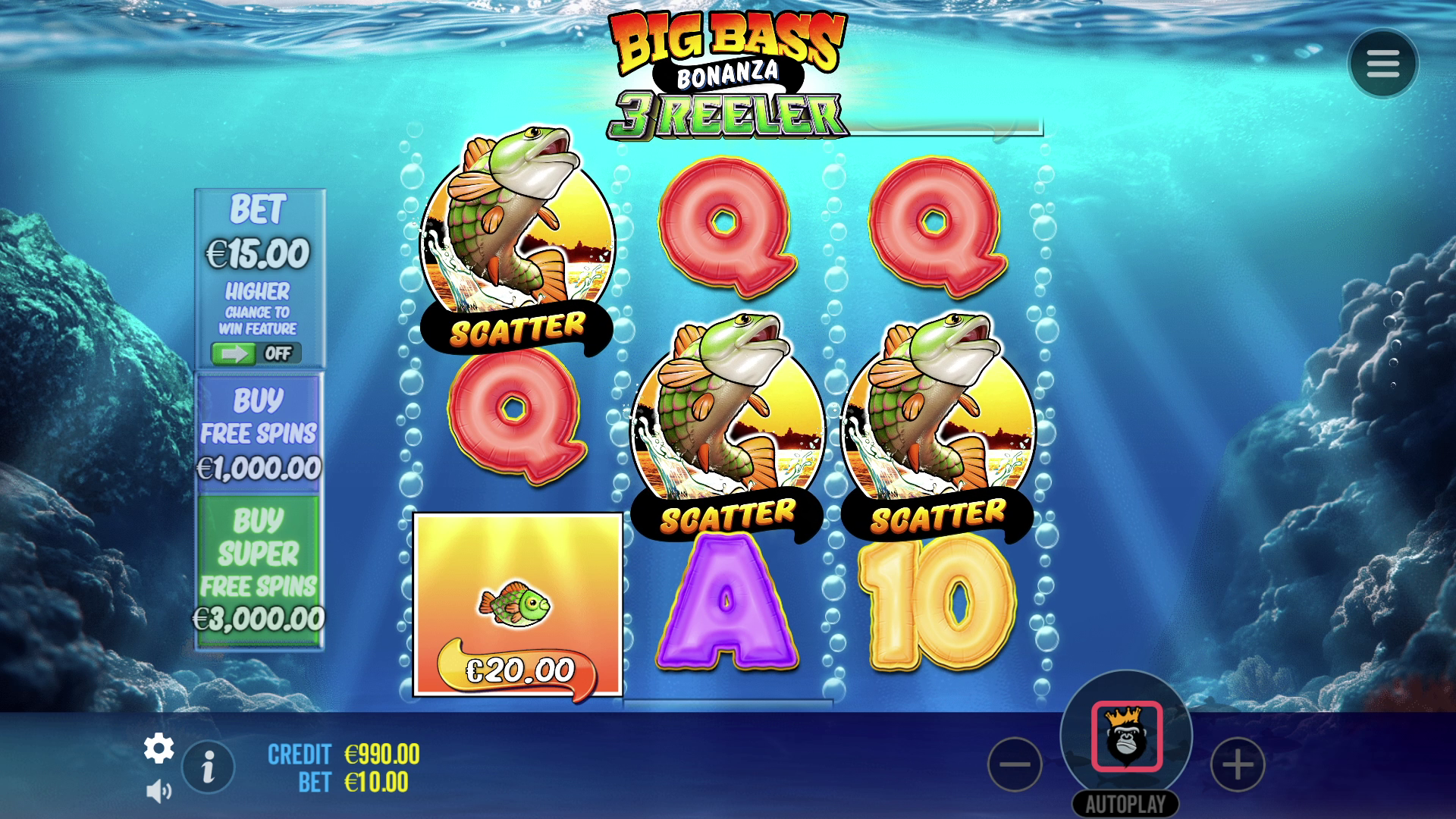 Big Bass Bonanza 3 Reeler - Buy bonus