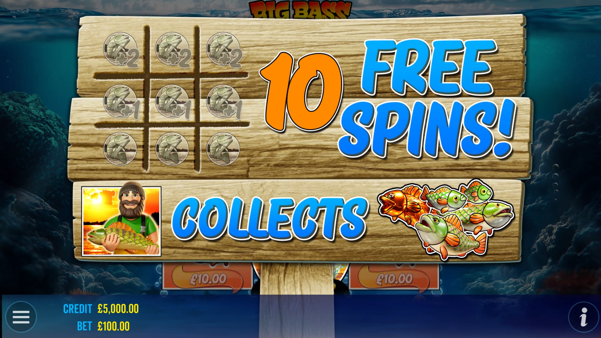 Big Bass Bonanza 3 Reeler - Free spins 6
