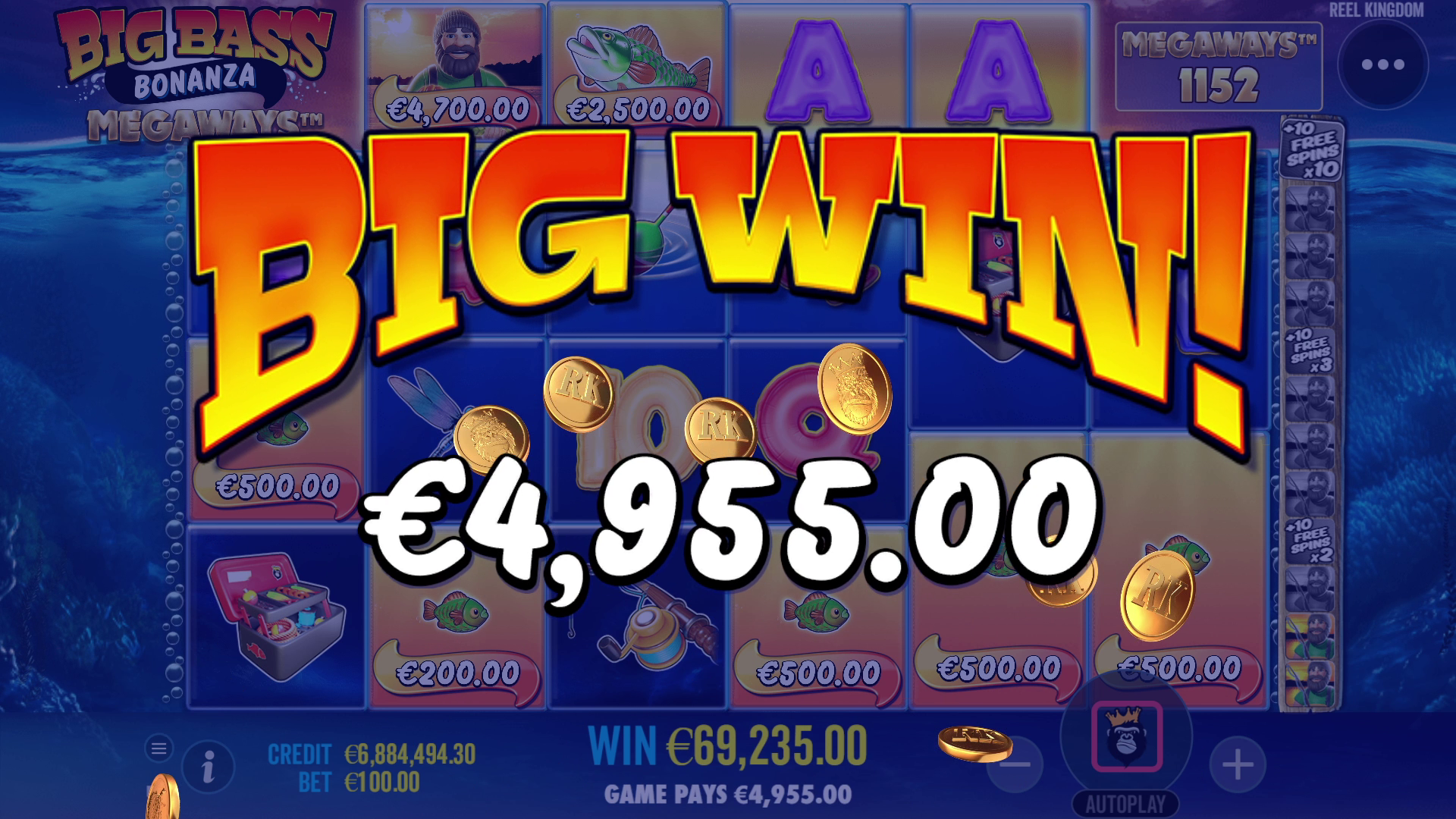 Big Bass Bonanza Megaways - Big win 3