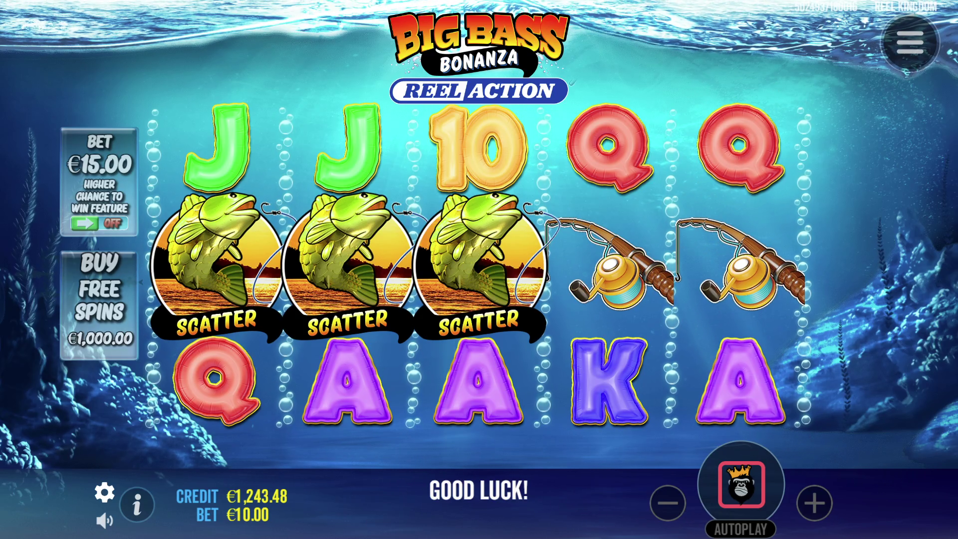 Big Bass Bonanza Reel Action - Base game 2