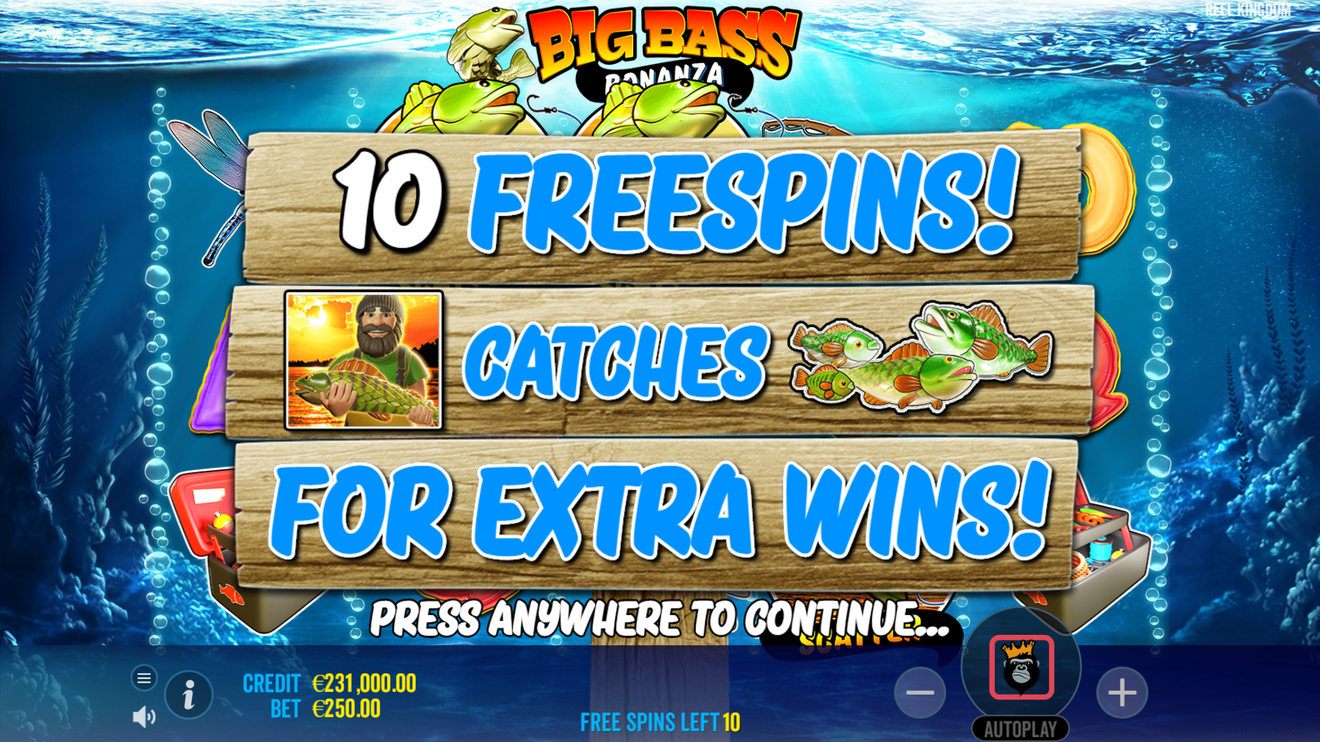 Big Bass Bonanza - Free spins 7