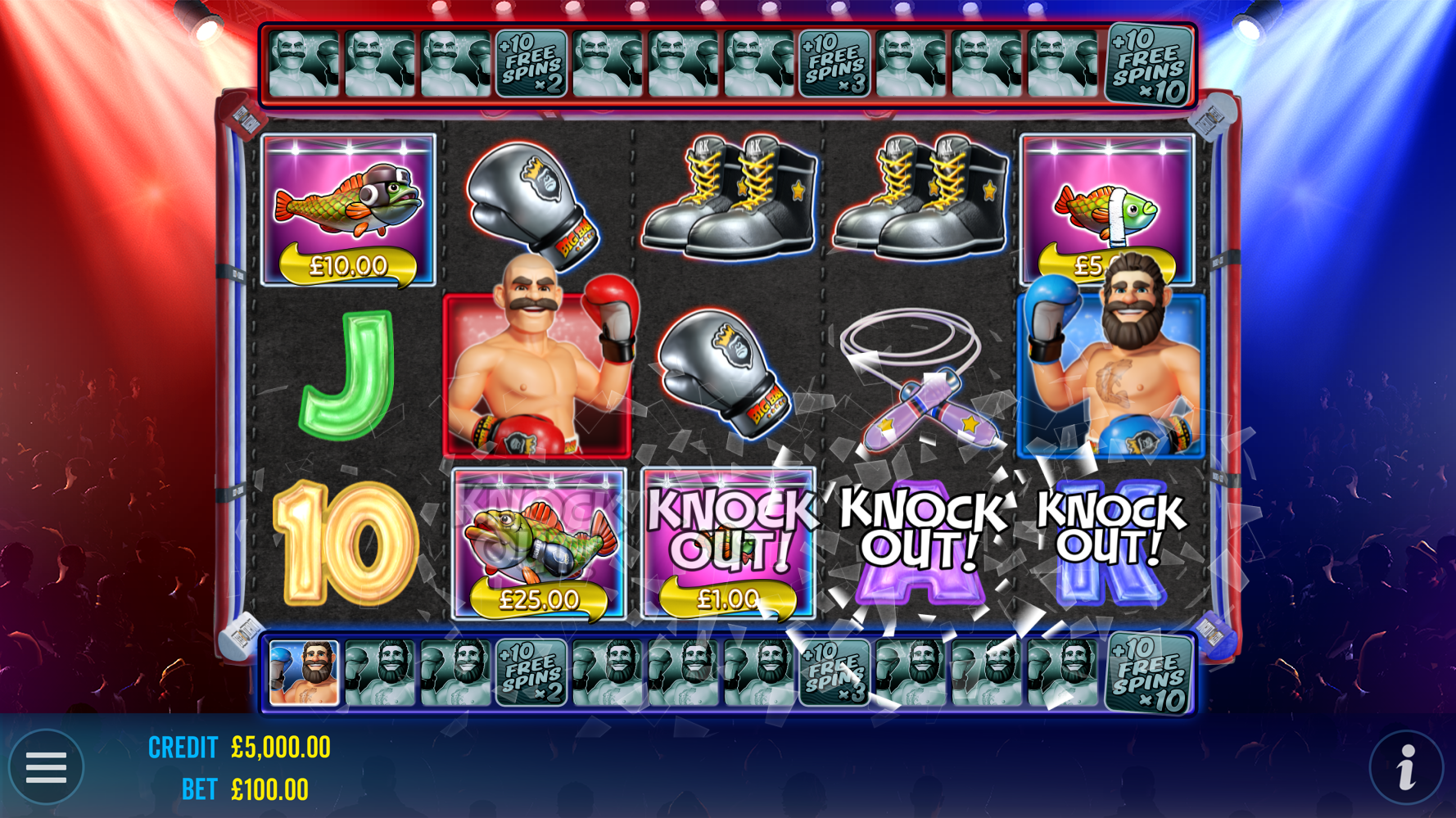 Big Bass Boxing Bonus Round - Base game