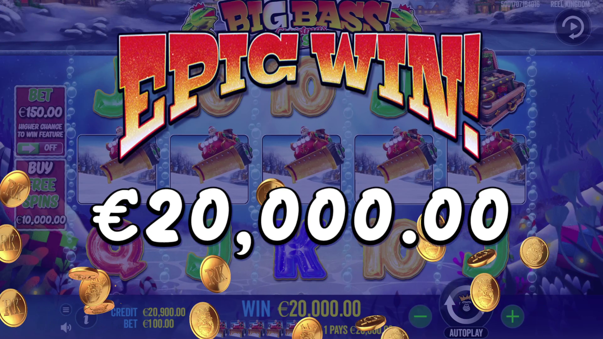 Big Bass Christmas Bash - Big win
