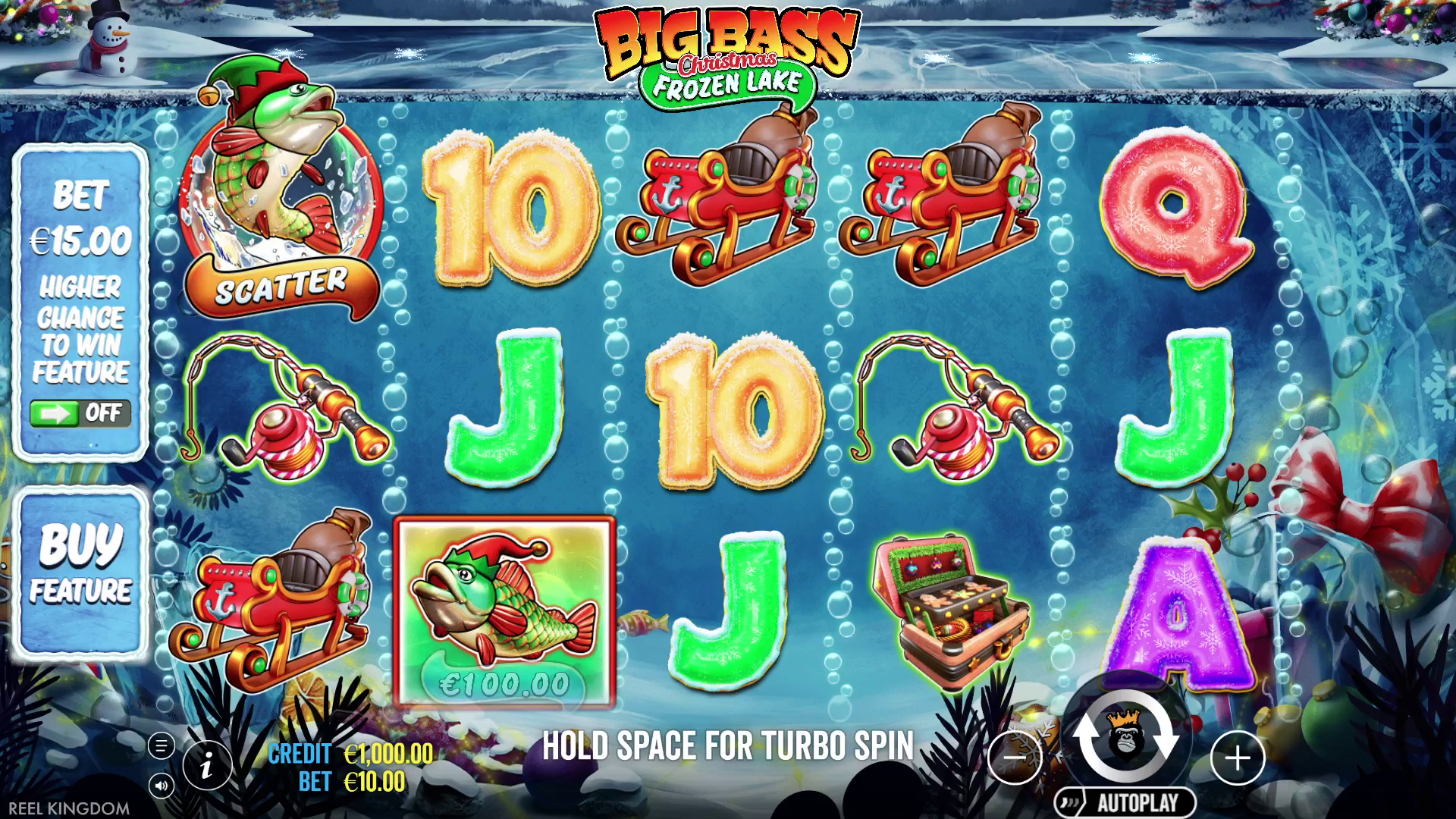 Big Bass Christmas - Frozen Lake - Base game 1