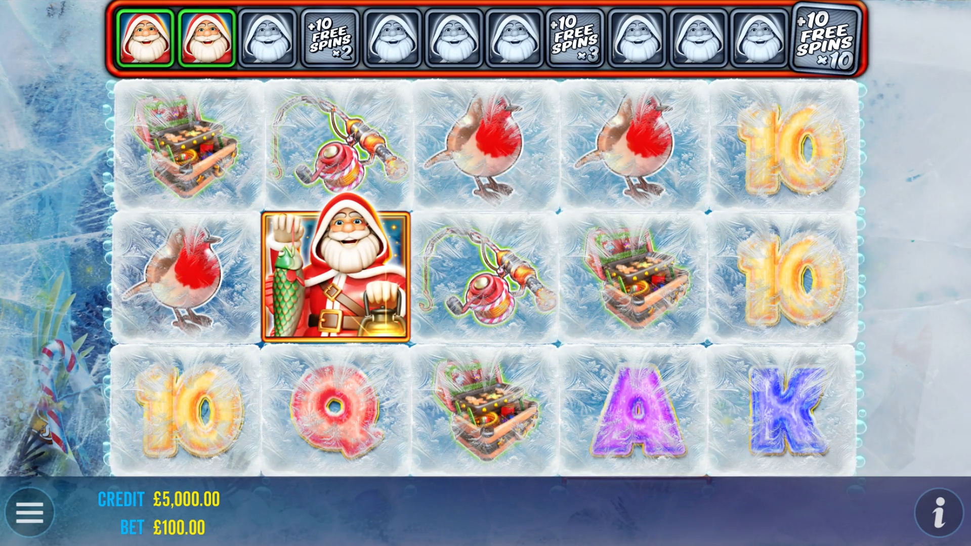 Big Bass Christmas - Frozen Lake - Base game 4