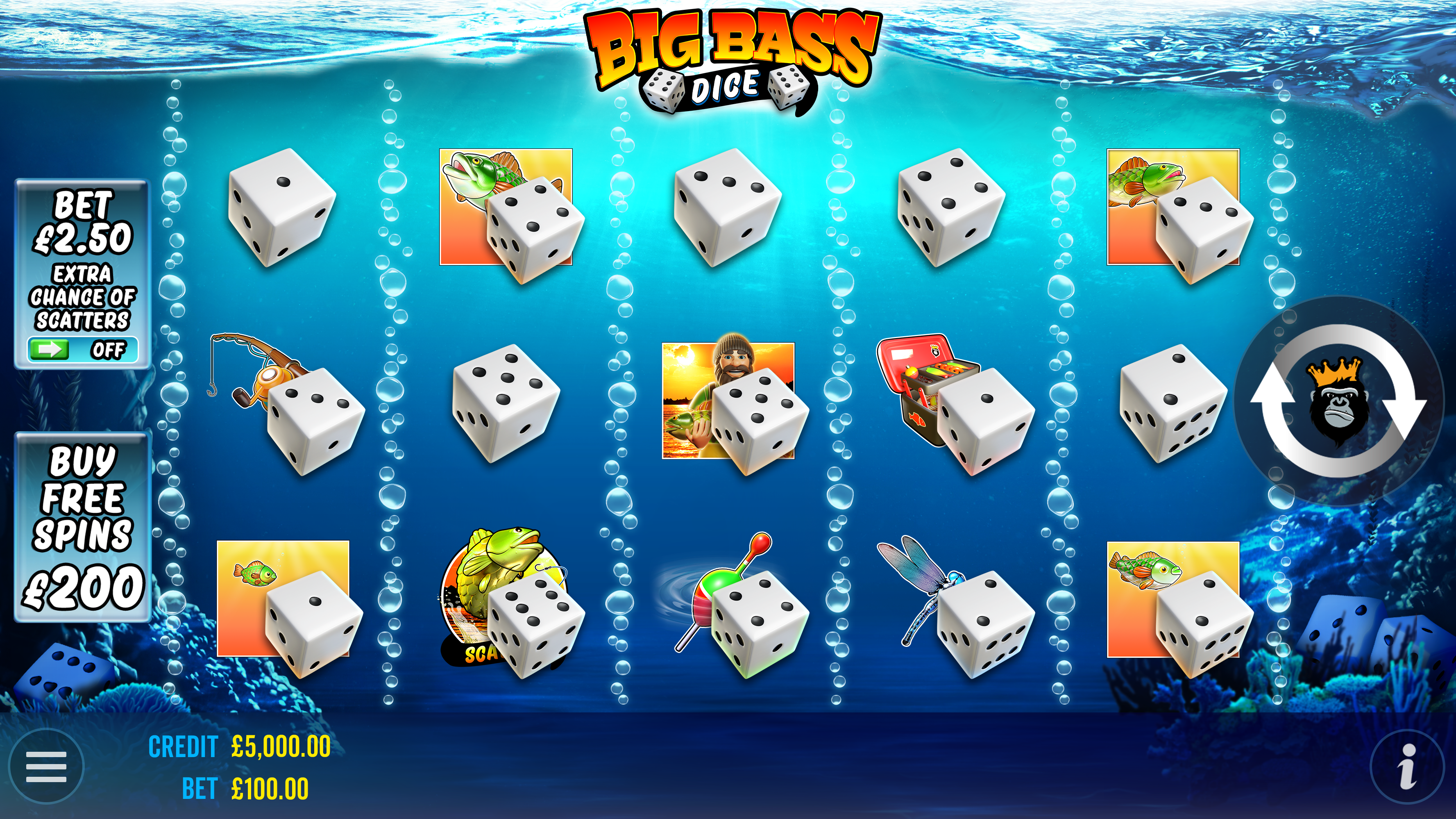 Big Bass Dice - Base game 1