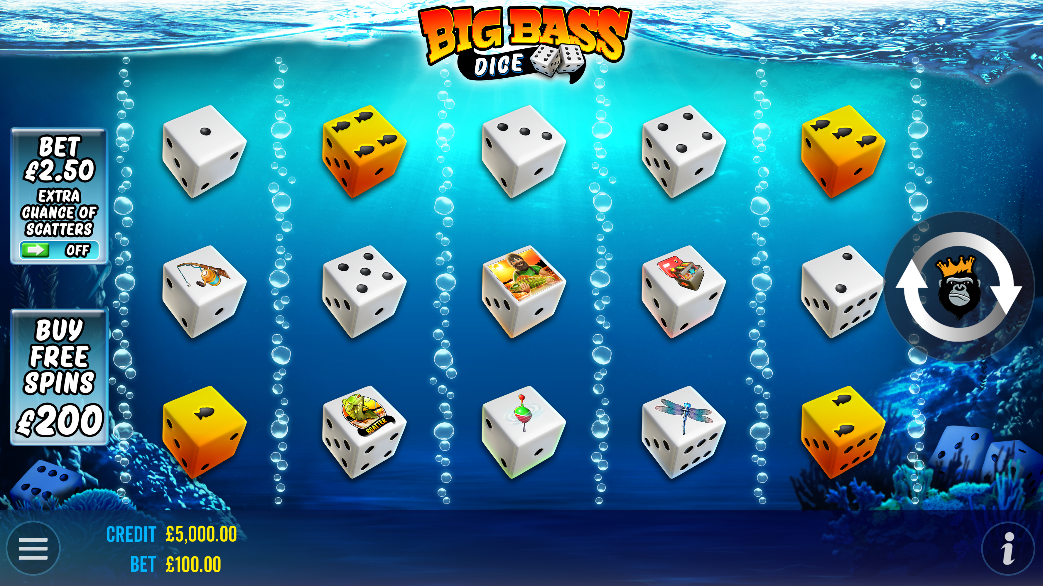 Big Bass Dice - Base game 2