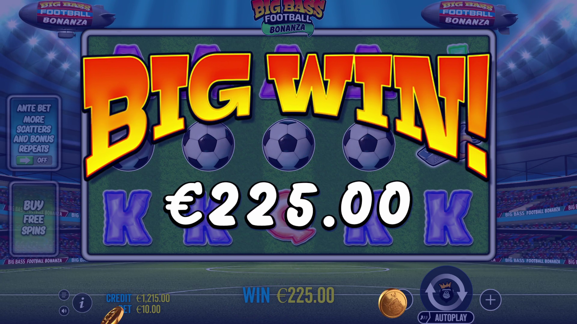 Big Bass Football Bonanza - Big win 1