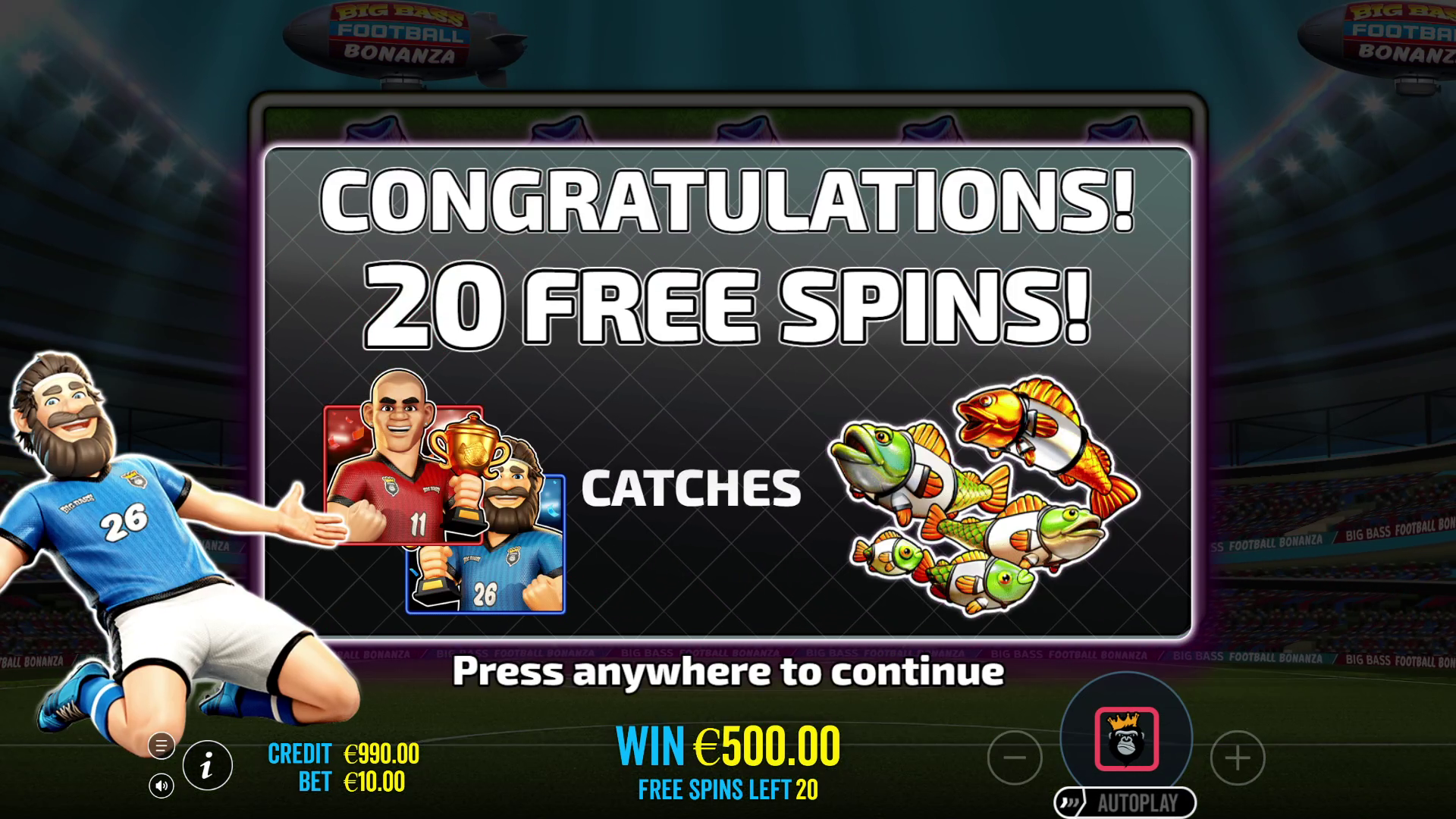 Big Bass Football Bonanza - Free spins 2