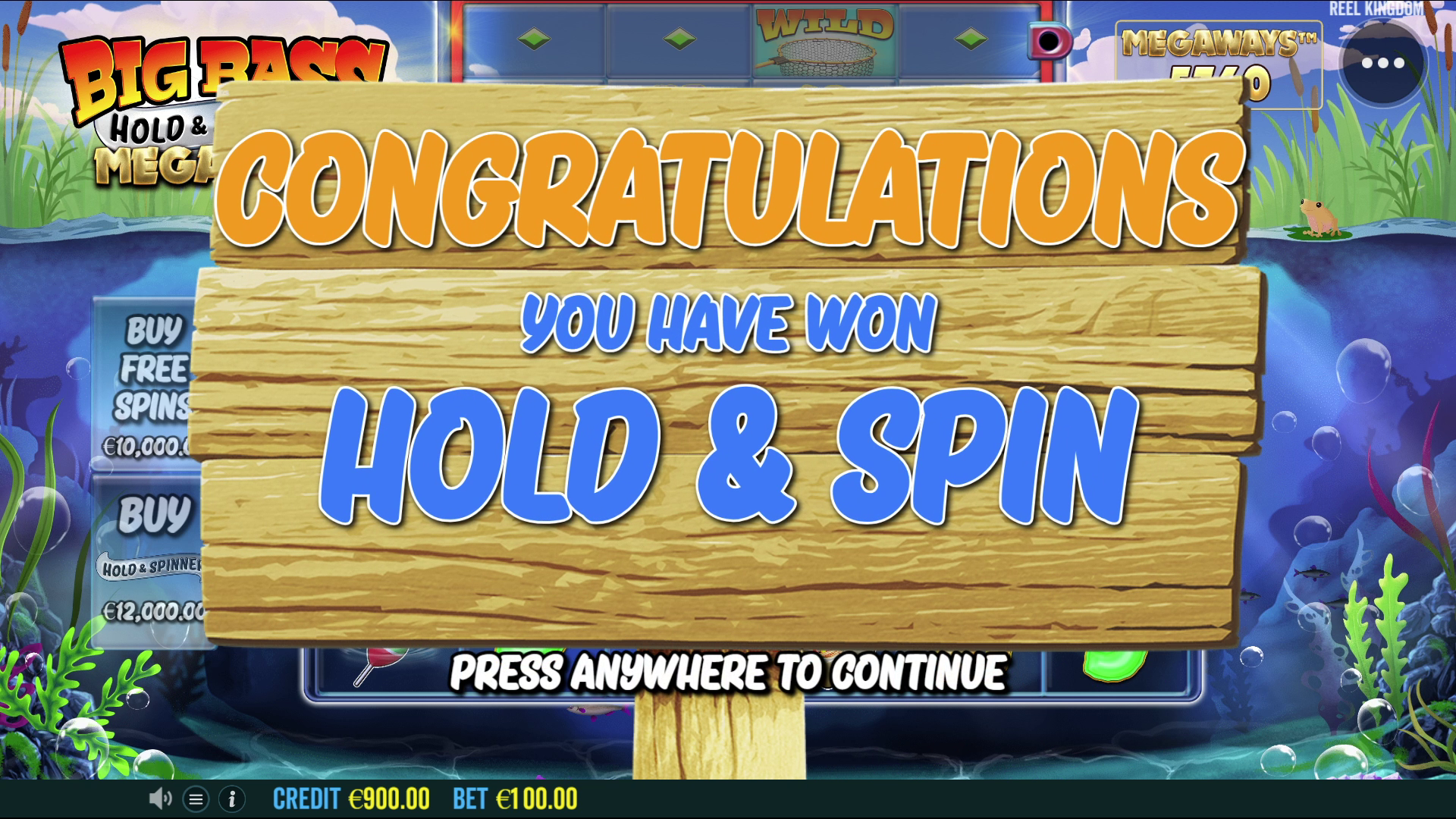 Big Bass Hold & Spinner Megaways - Free spins
