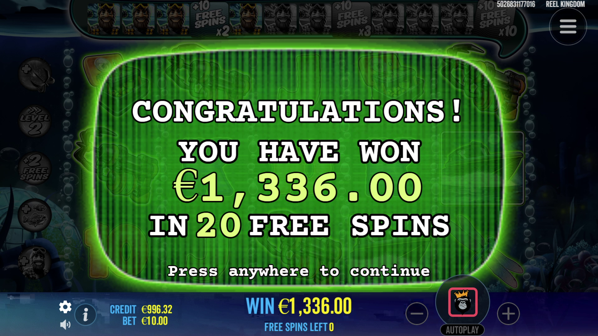 Big Bass Mission Fishin' - Free spins 2